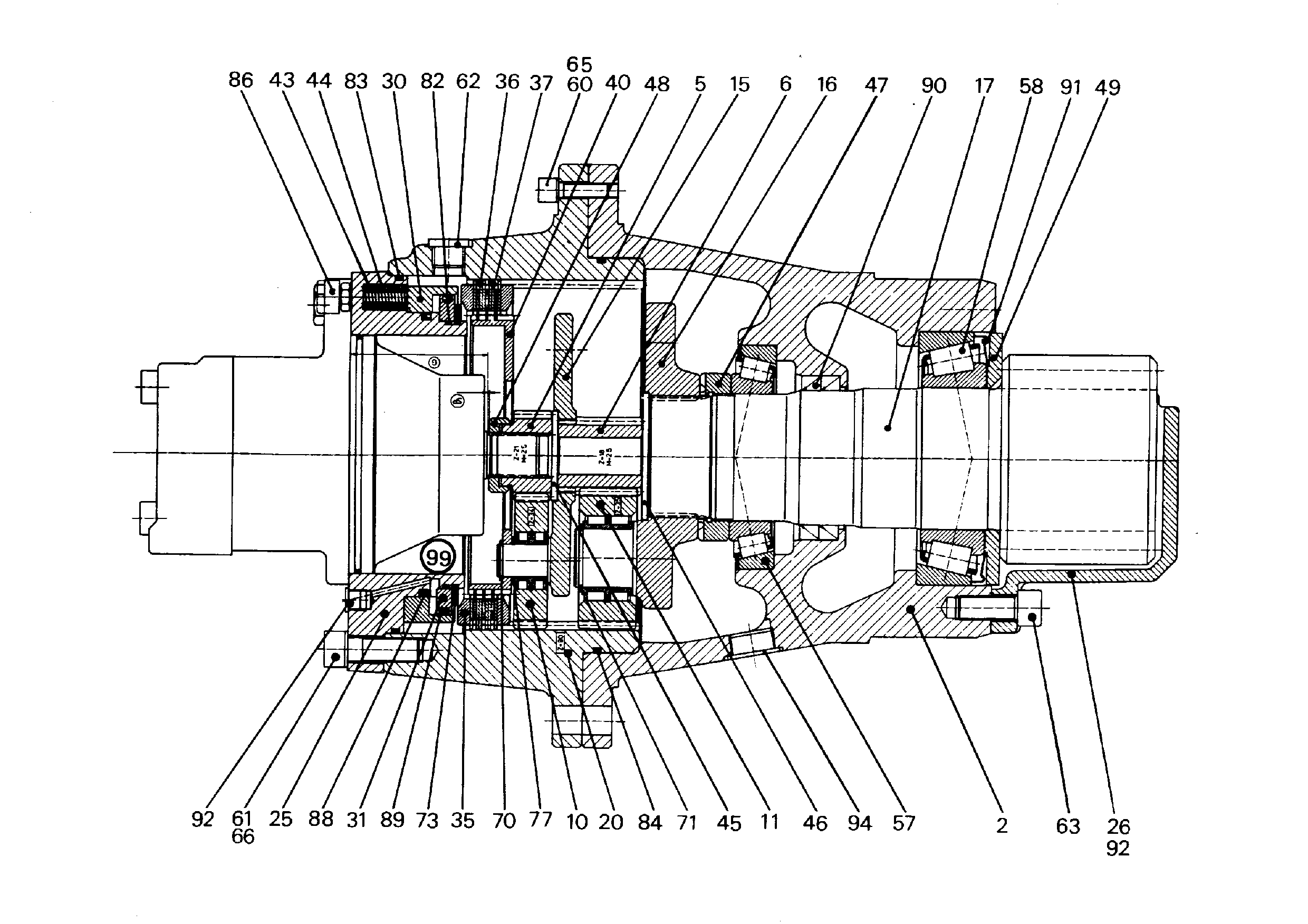 СТОПОРНОЕ КОЛЬЦО DIN 471 190 428008801 LIEBHERR