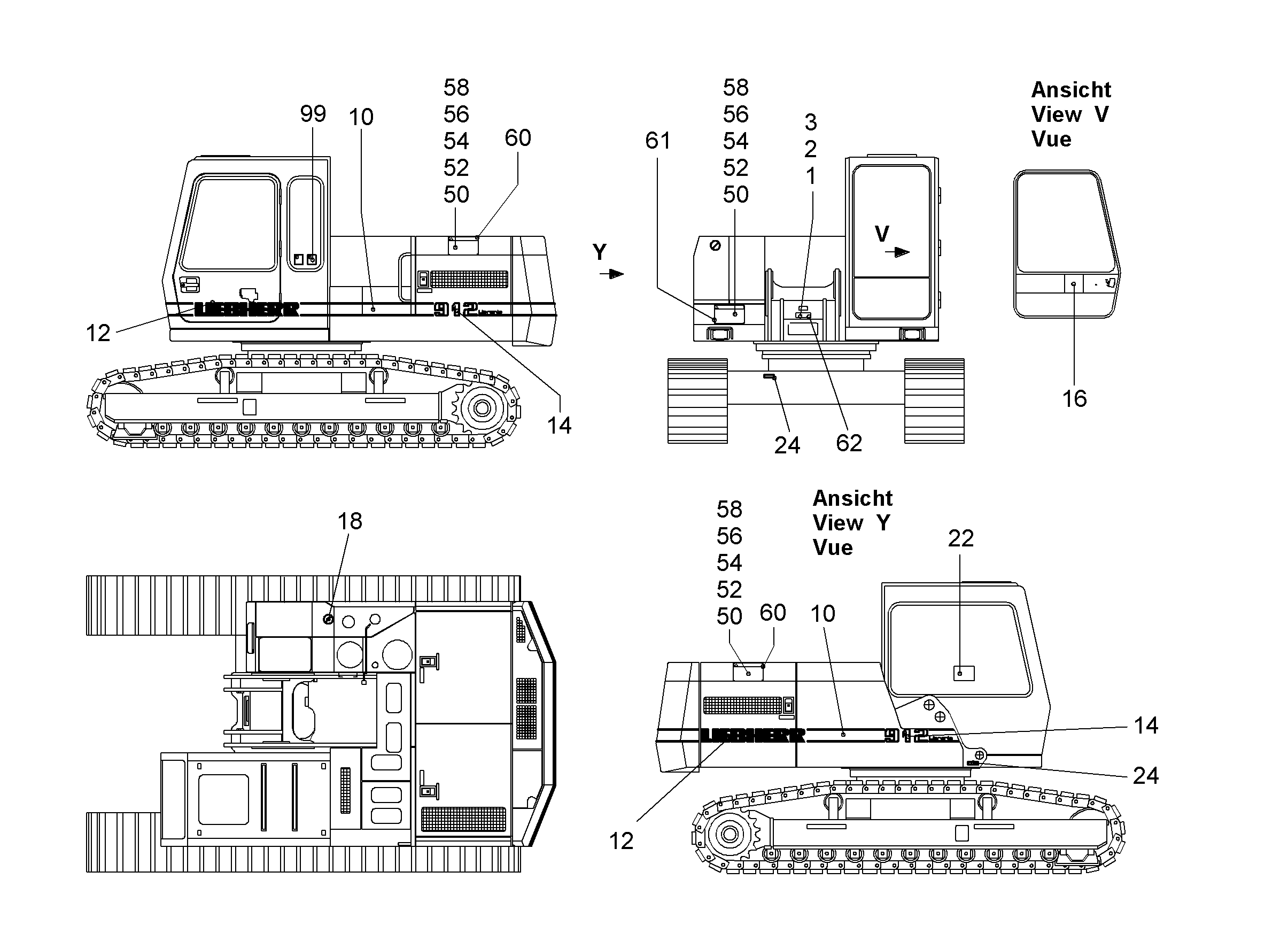 ТАБЛИЧКА 'CONSTRUCTEUR' 80mmX150mm 9357735 LIEBHERR