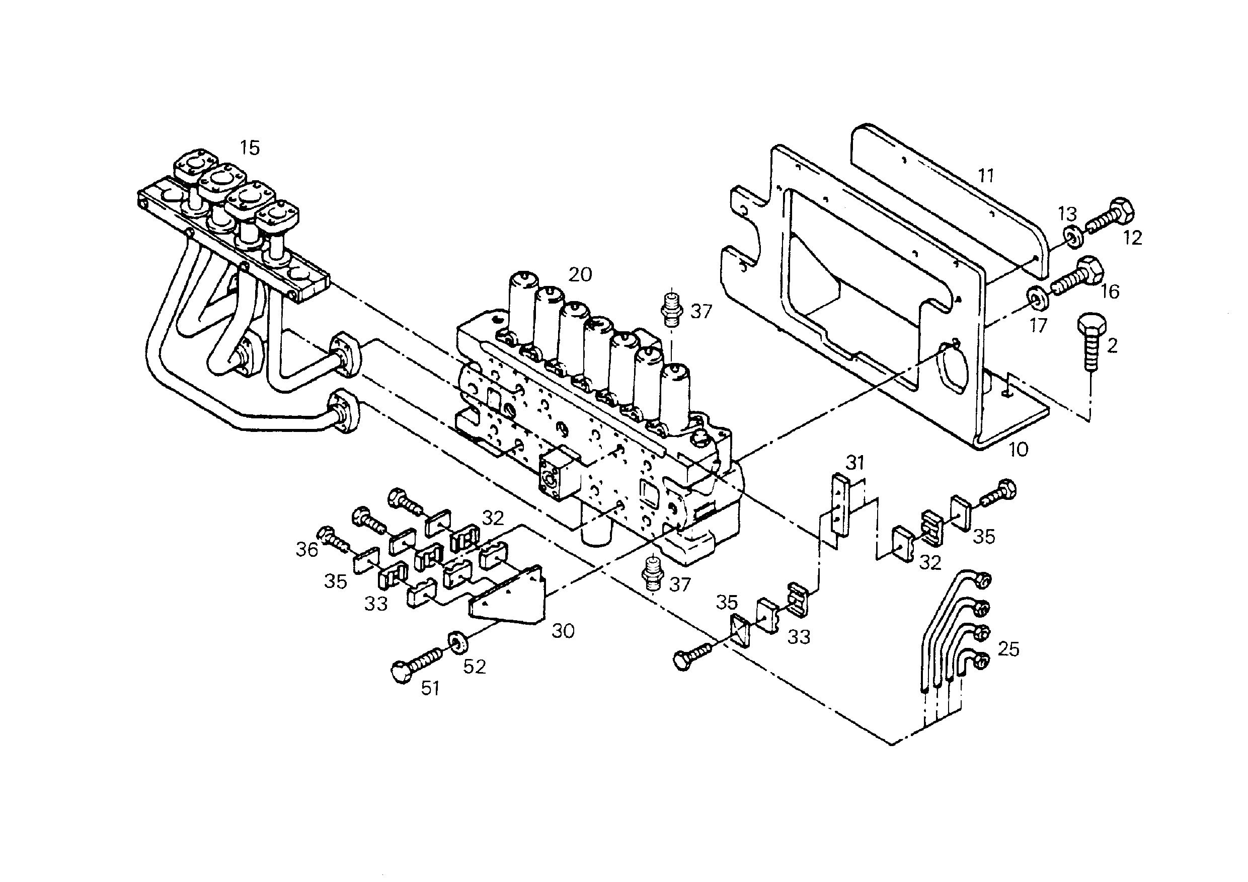ЛИНИЯ УПРАВЛЯЮЩАЯ КОМПЛЕКТ 9365735 LIEBHERR