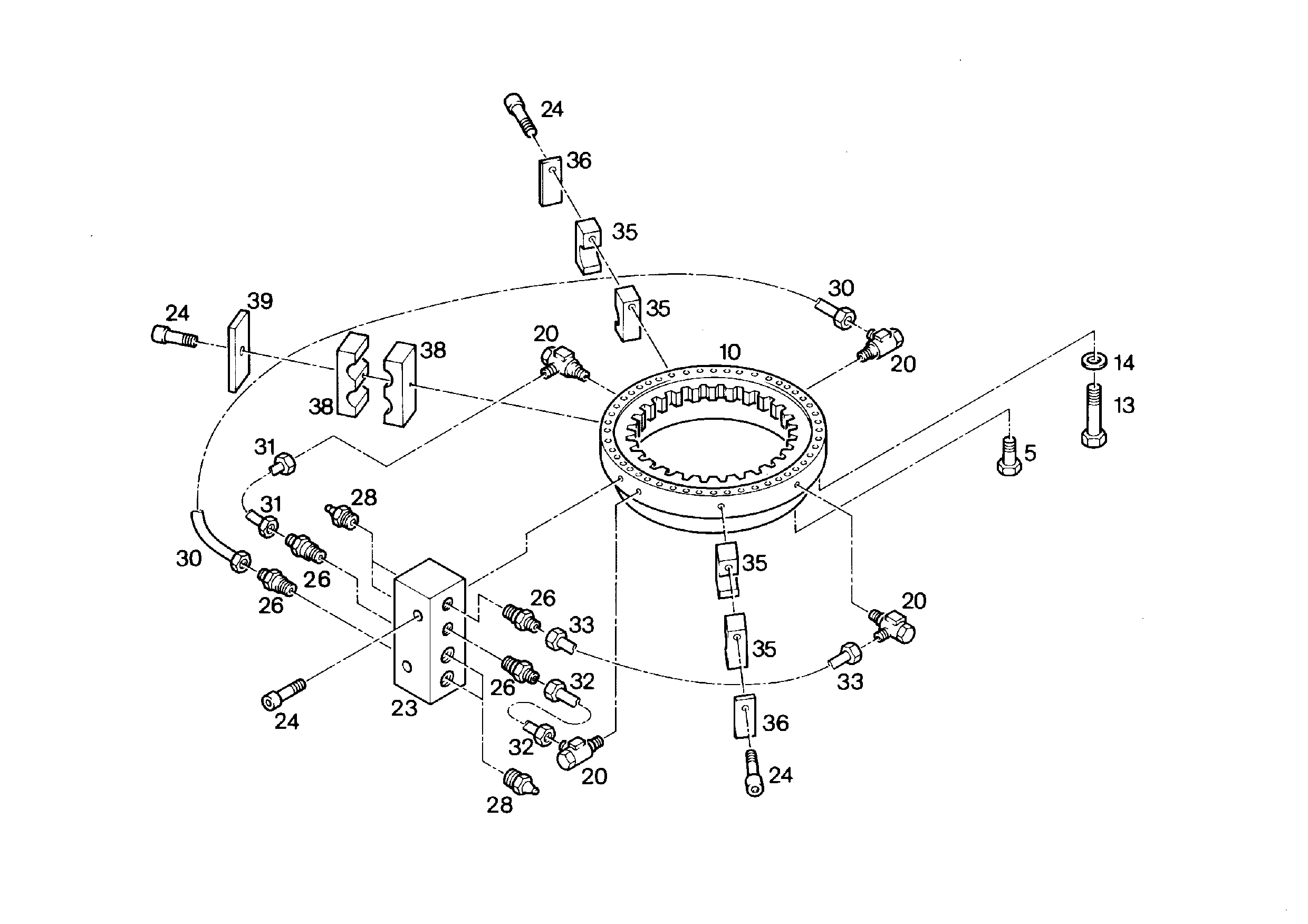 КРУГ КАТАНИЯ - КРЕП. ДЕТАЛИ 9360177 LIEBHERR
