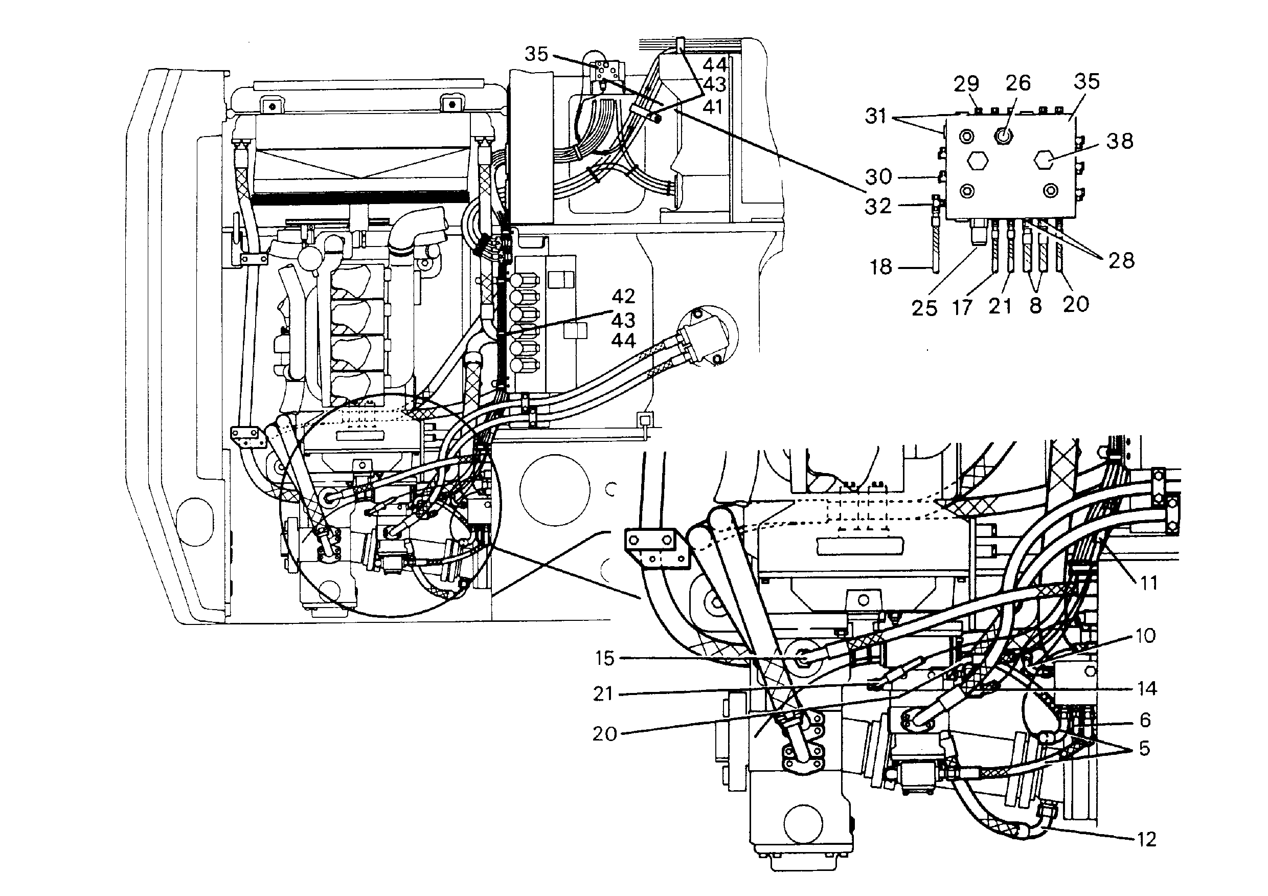 ШЛАНГ 8X1300 5603893 LIEBHERR