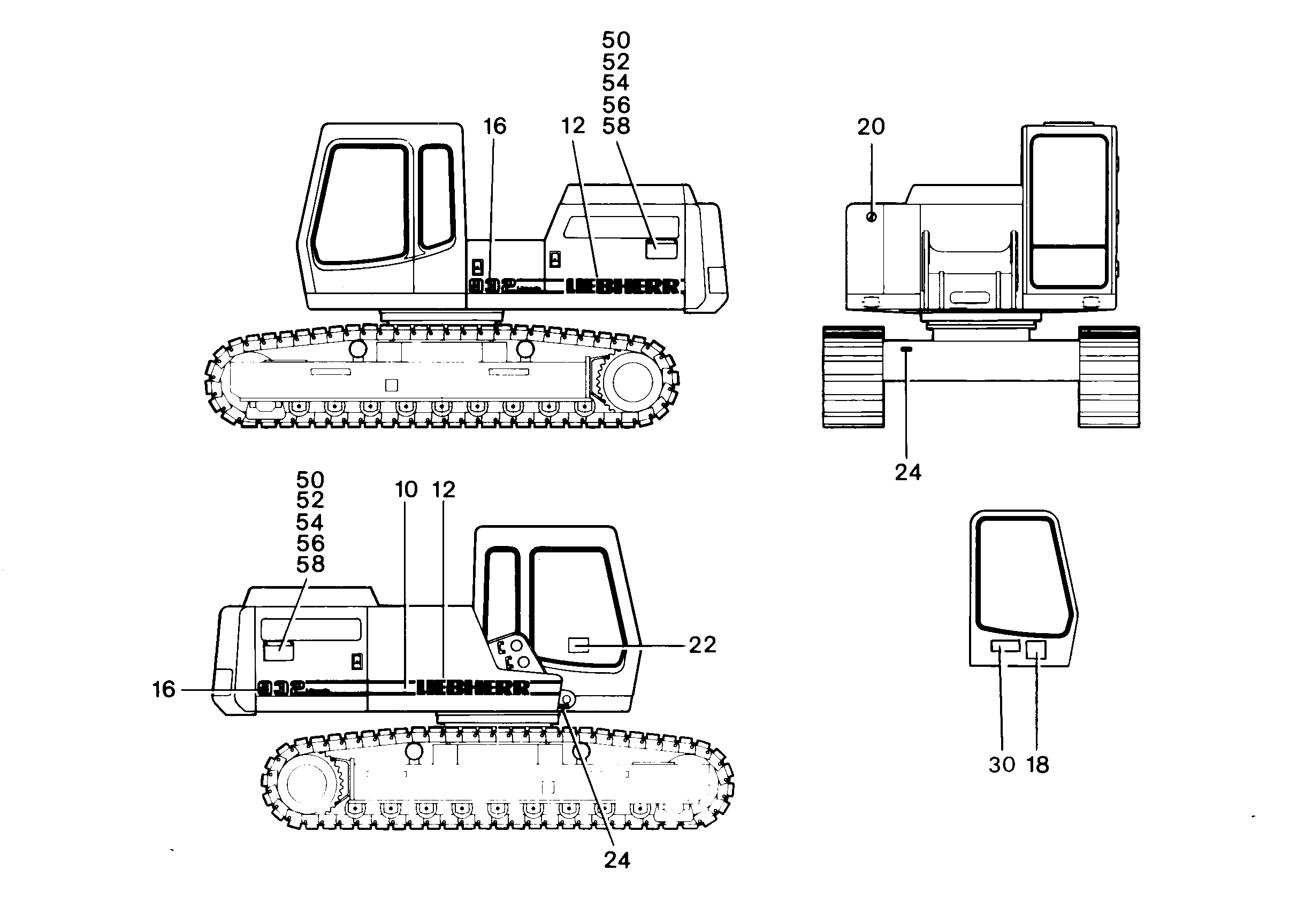 ТАБЛИЧКА 932 LITRONIC 932 LITRONIC 140mmX1170mm 9361845 LIEBHERR