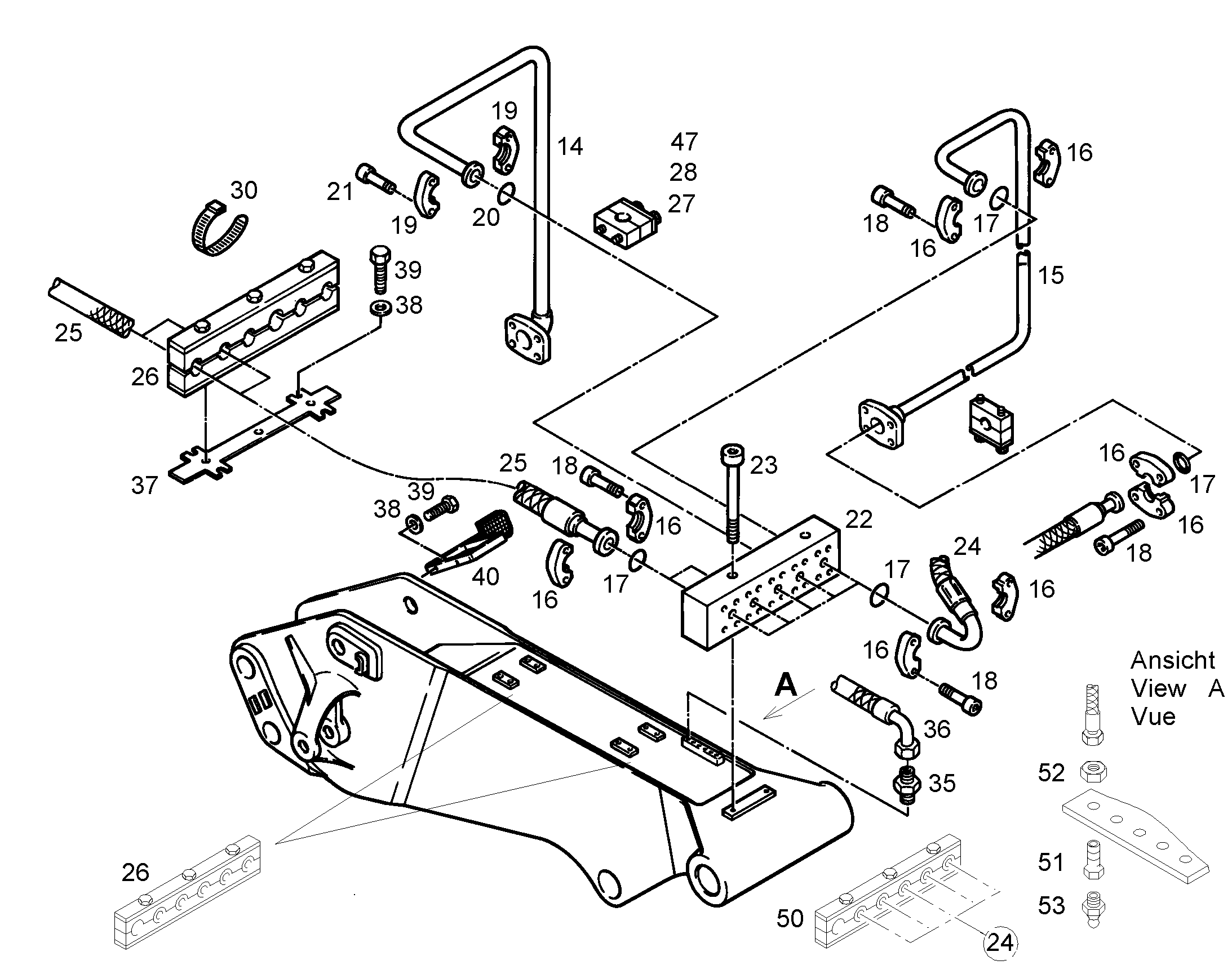 ШЛАНГ 25X2450 5604910 LIEBHERR