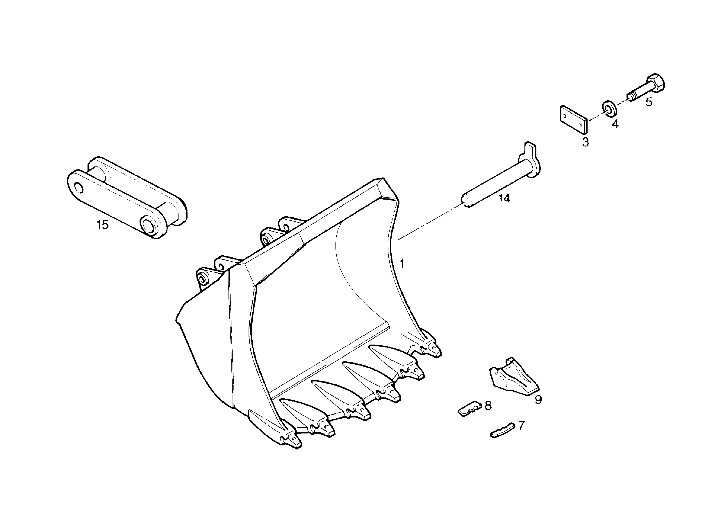 КОВШ ОТКИДНОЙ 9359646 LIEBHERR