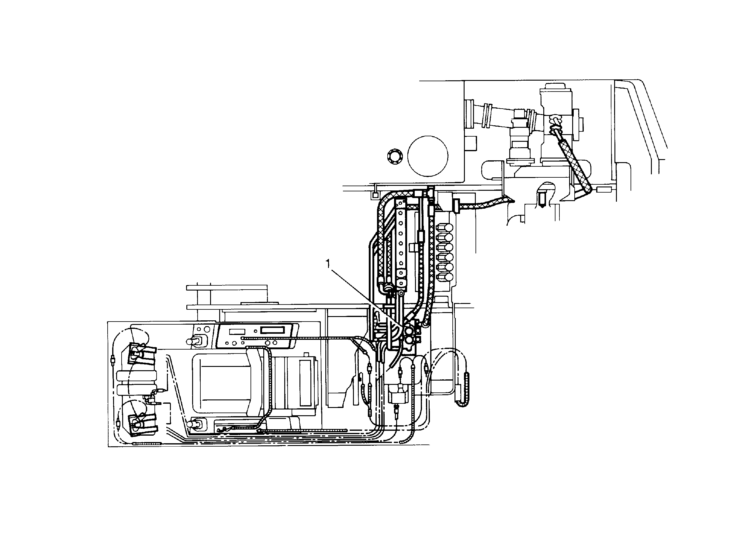 ДООБОРУДОВАНИЕ ШАССИ AHS4 9385454 LIEBHERR