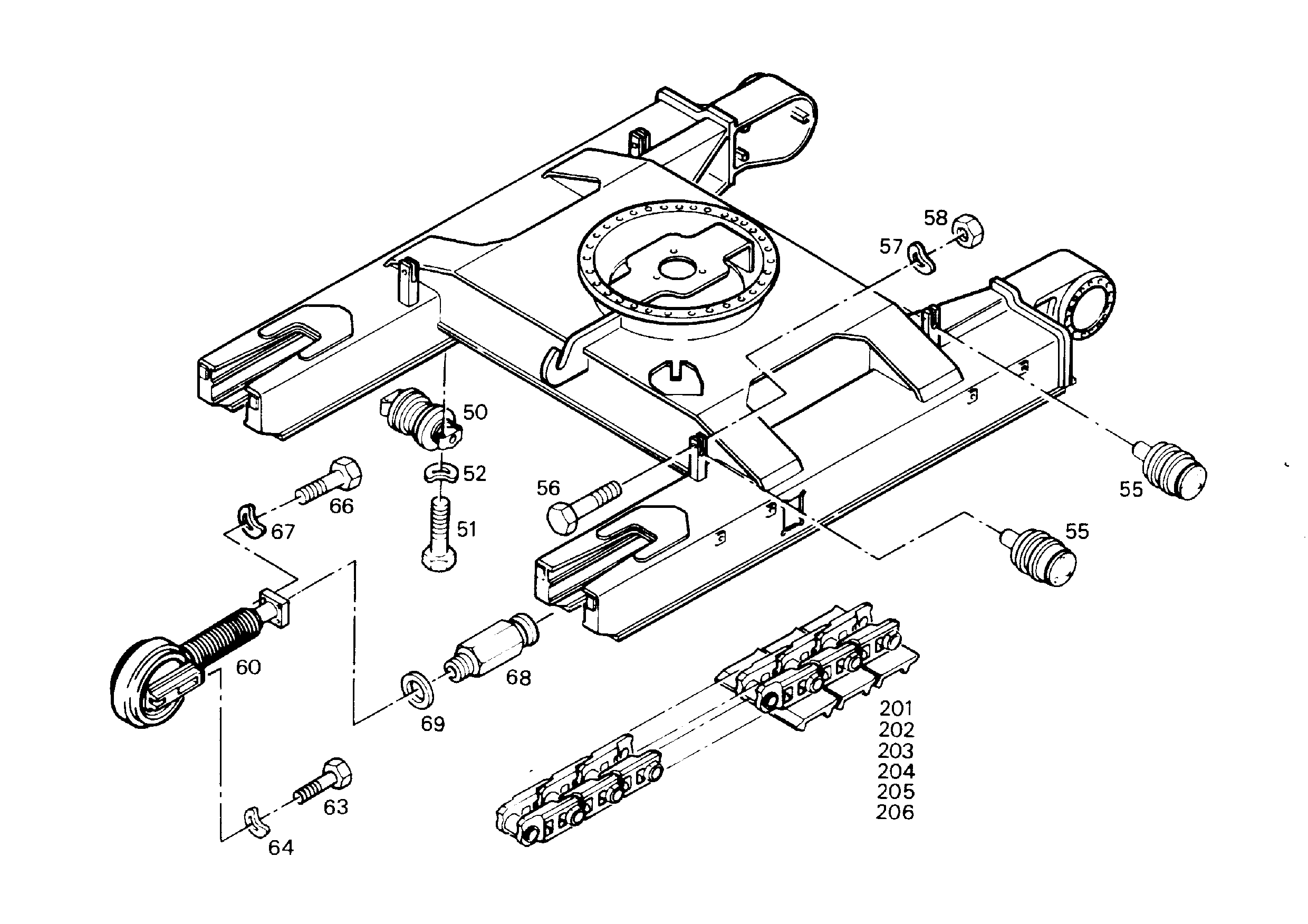ГУСЕНИЧНАЯ ЦЕПЬ 500mm 5609625 LIEBHERR