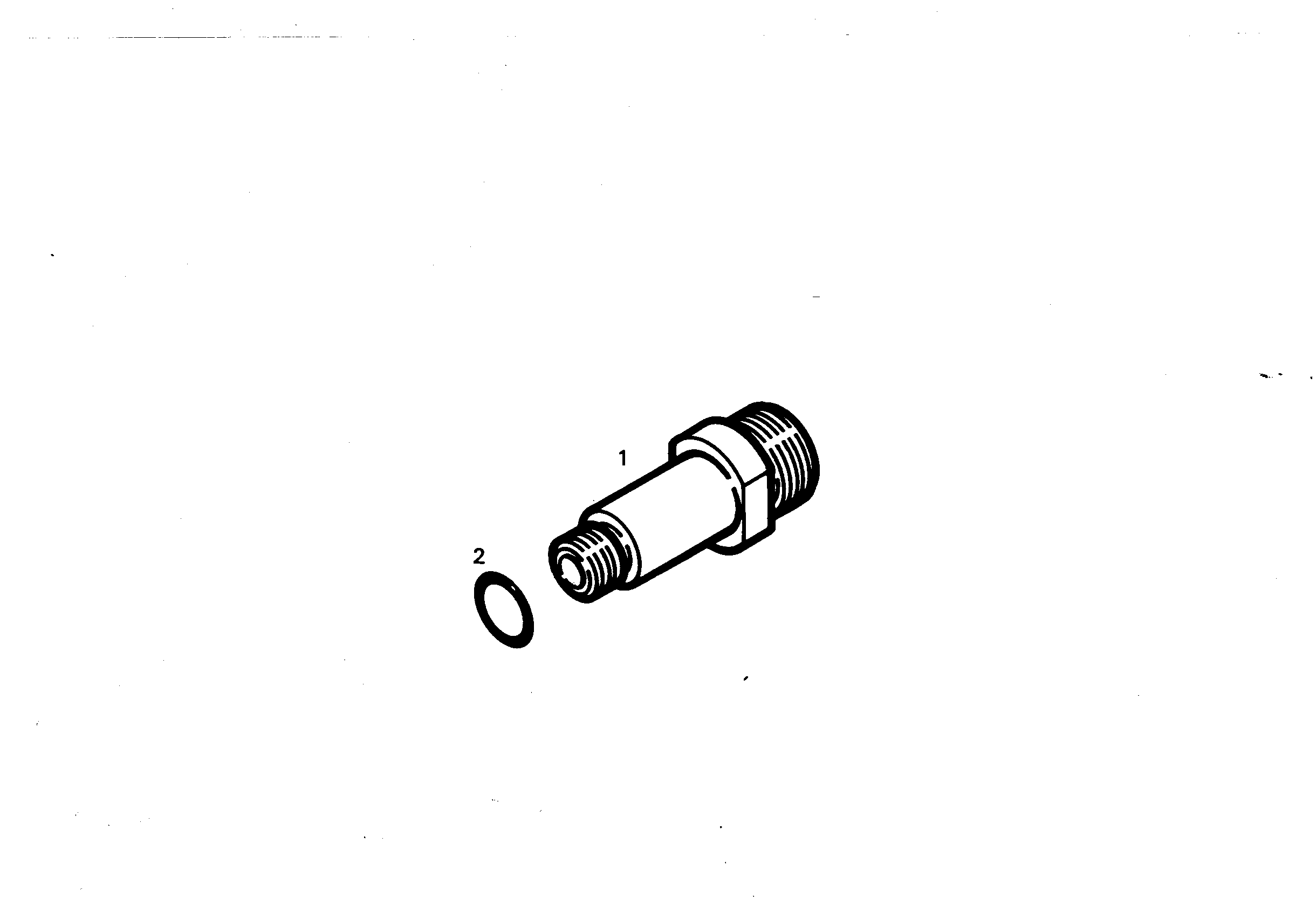 ШТУЦЕР РЕЗЬБОВОЙ M36x2 - M22x1,5 9385376 LIEBHERR