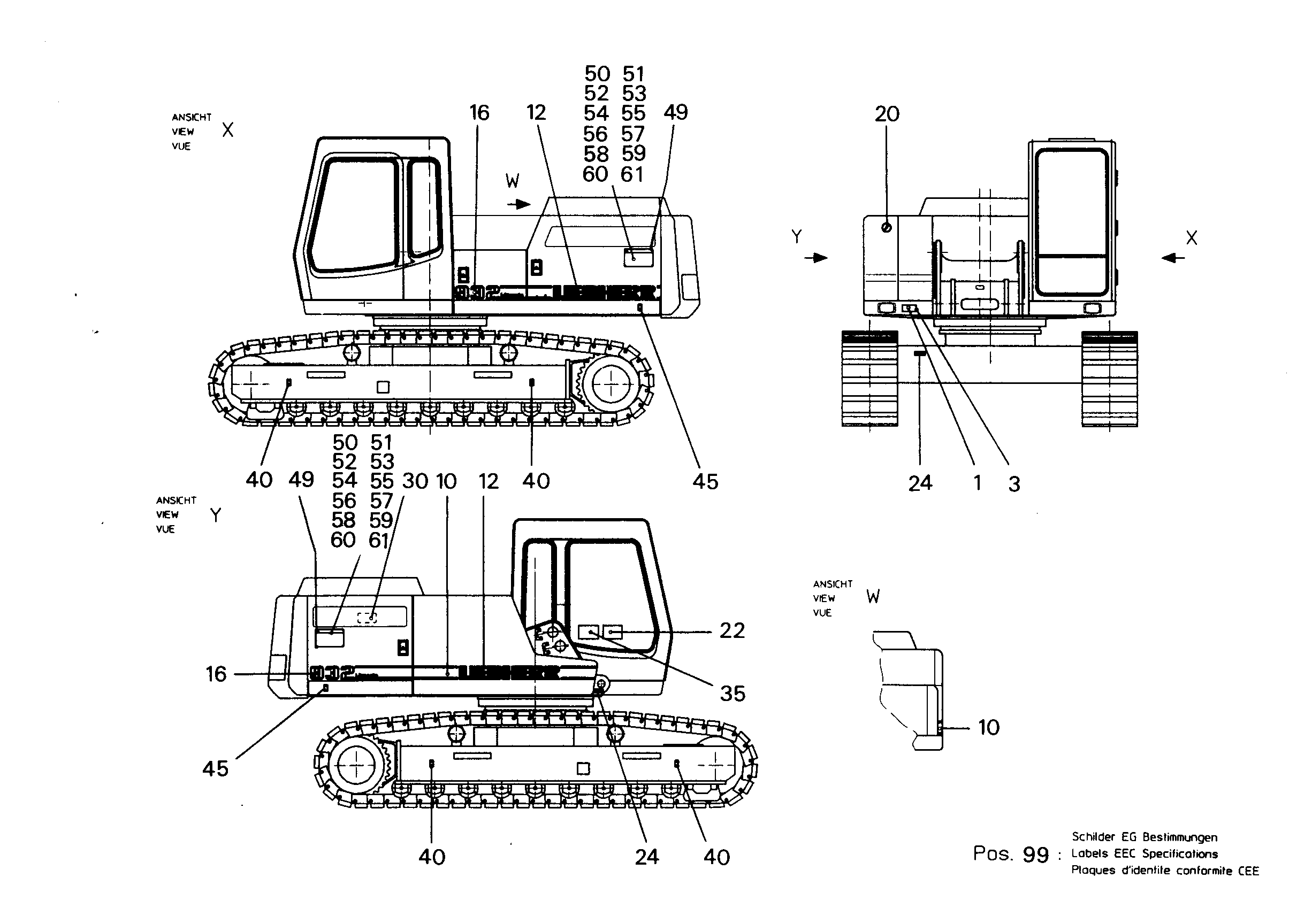 ТАБЛИЧКИ ДЛЯ ЧЕХИИ 9757839 LIEBHERR