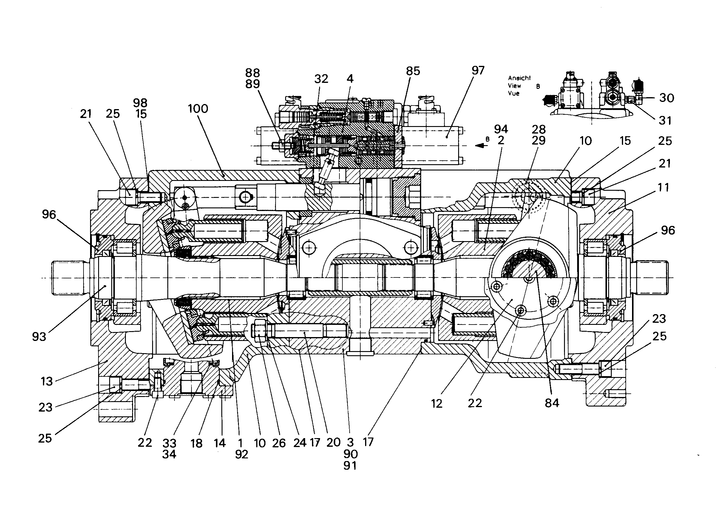 ЗАМЕНА-ГИДРАВЛ. ДВОЙНОЙ НАСОС LPVD 125cm³/U 9278209 LIEBHERR