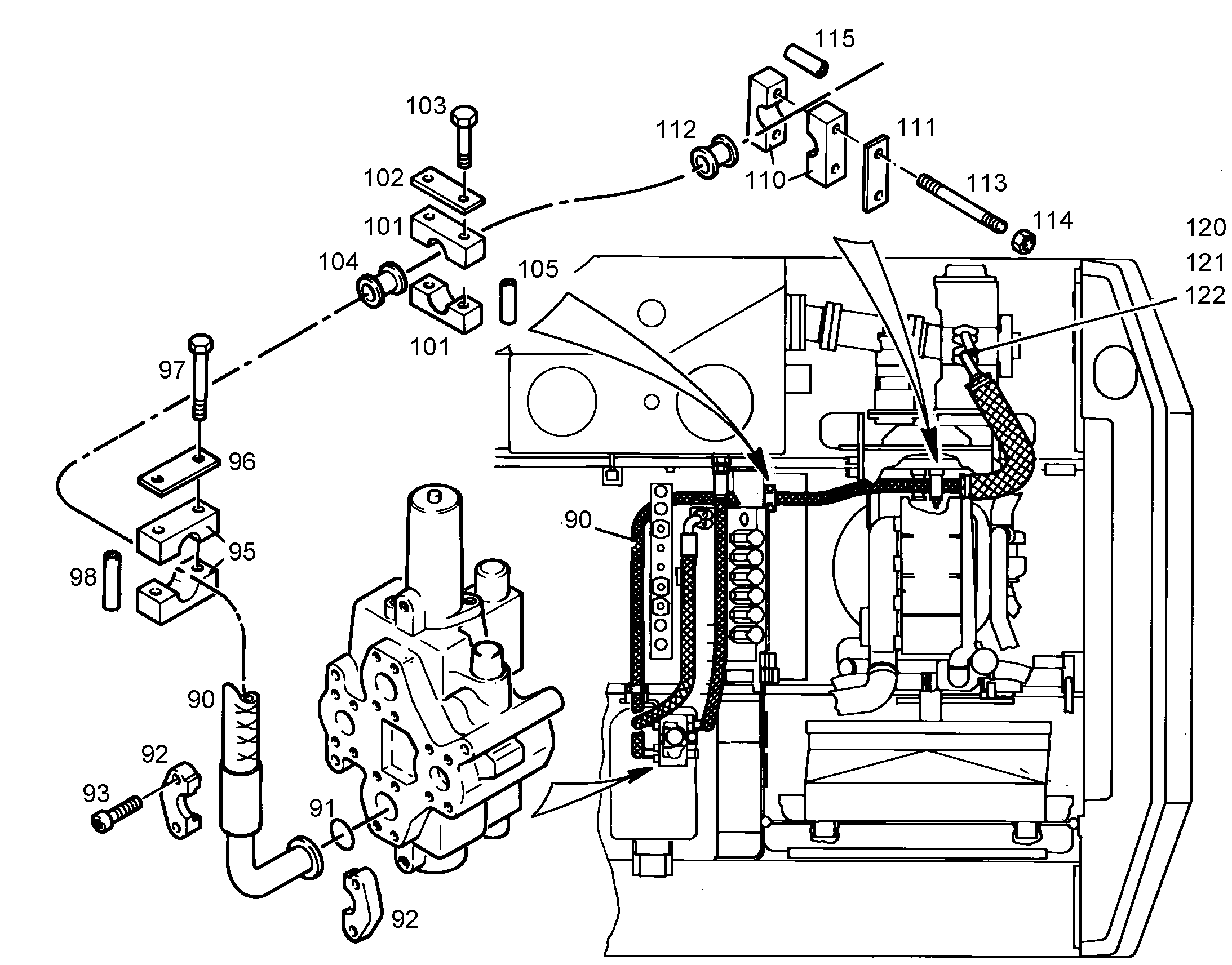 ШЛАНГ 25X3750 5611638 LIEBHERR