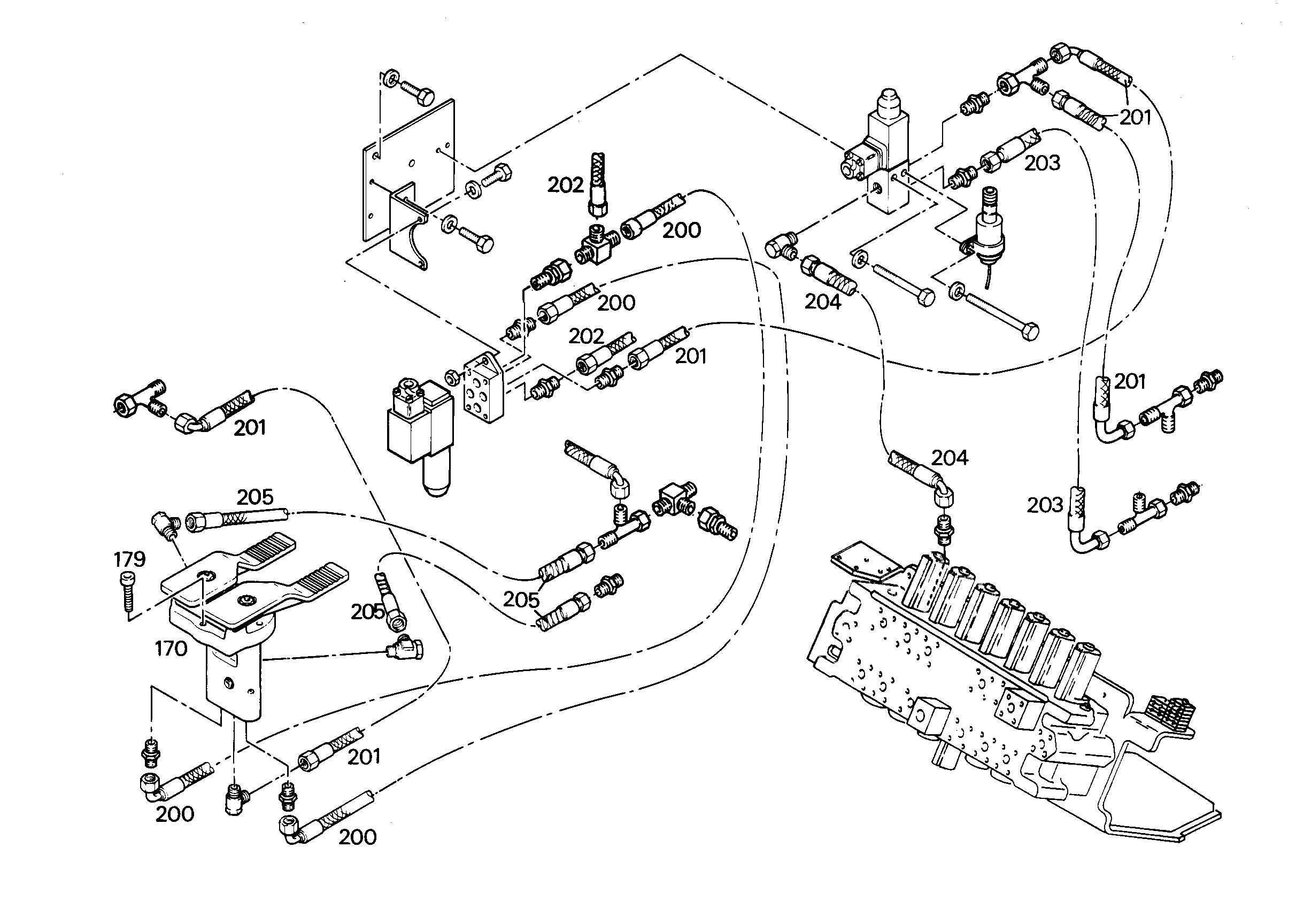 ШЛАНГ 8X1500 7009755 LIEBHERR
