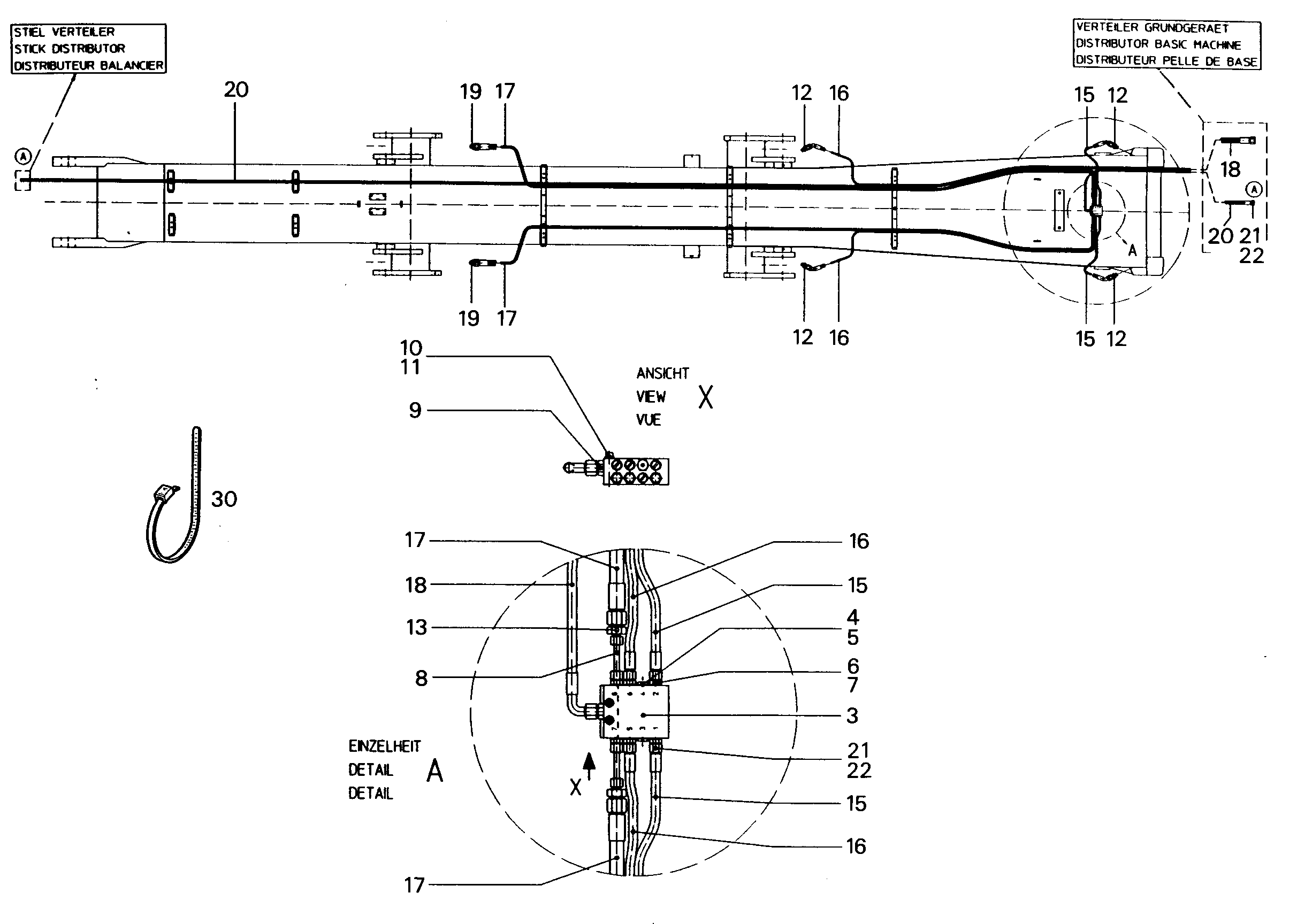 ШЛАНГ 5X1900 9383563 LIEBHERR