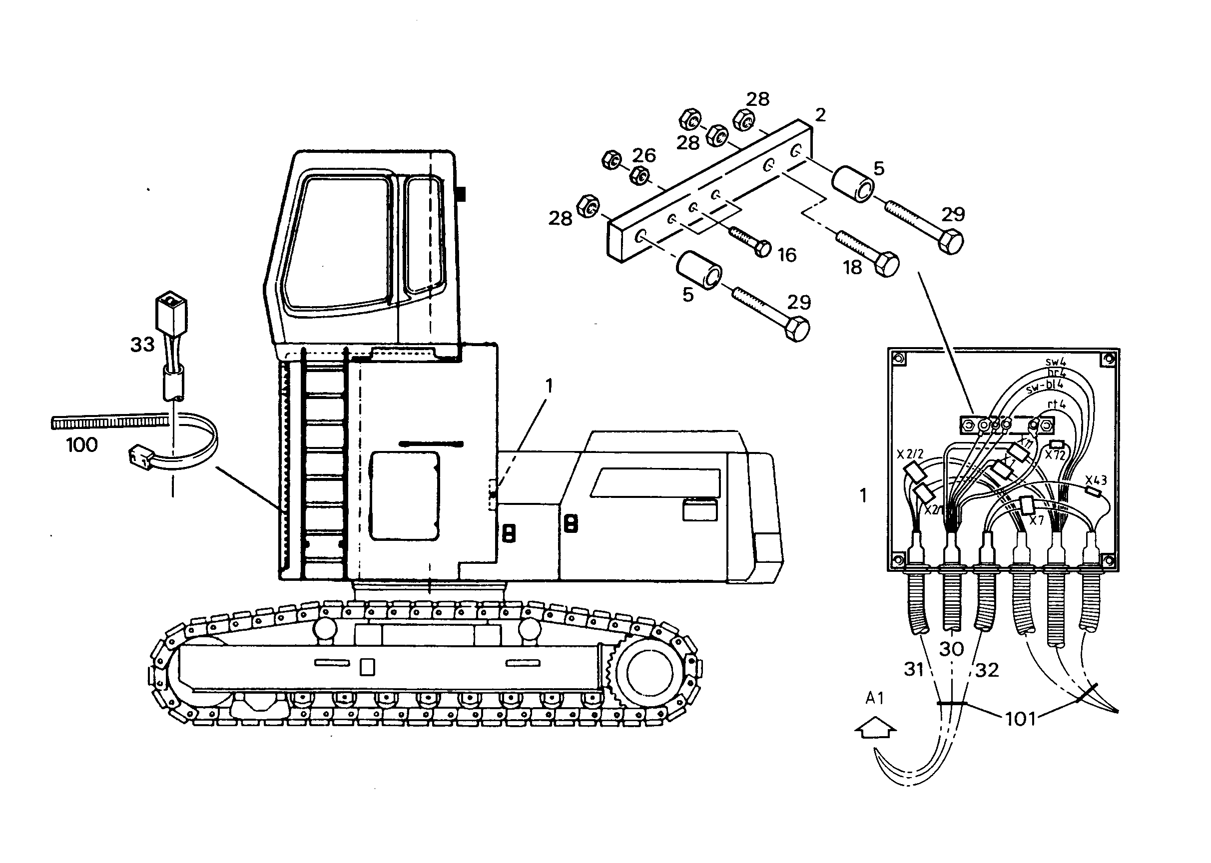 УДЛИНЕНИЕ, КОМПЛЕКТ КАБЕЛЕЙ 9385883 LIEBHERR