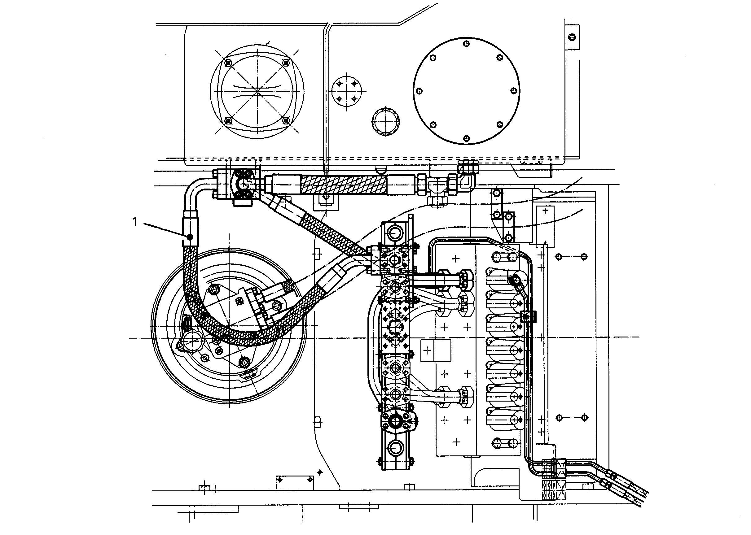 ДООБОРУДОВАНИЕ ШАССИ AHS11 9768534 LIEBHERR