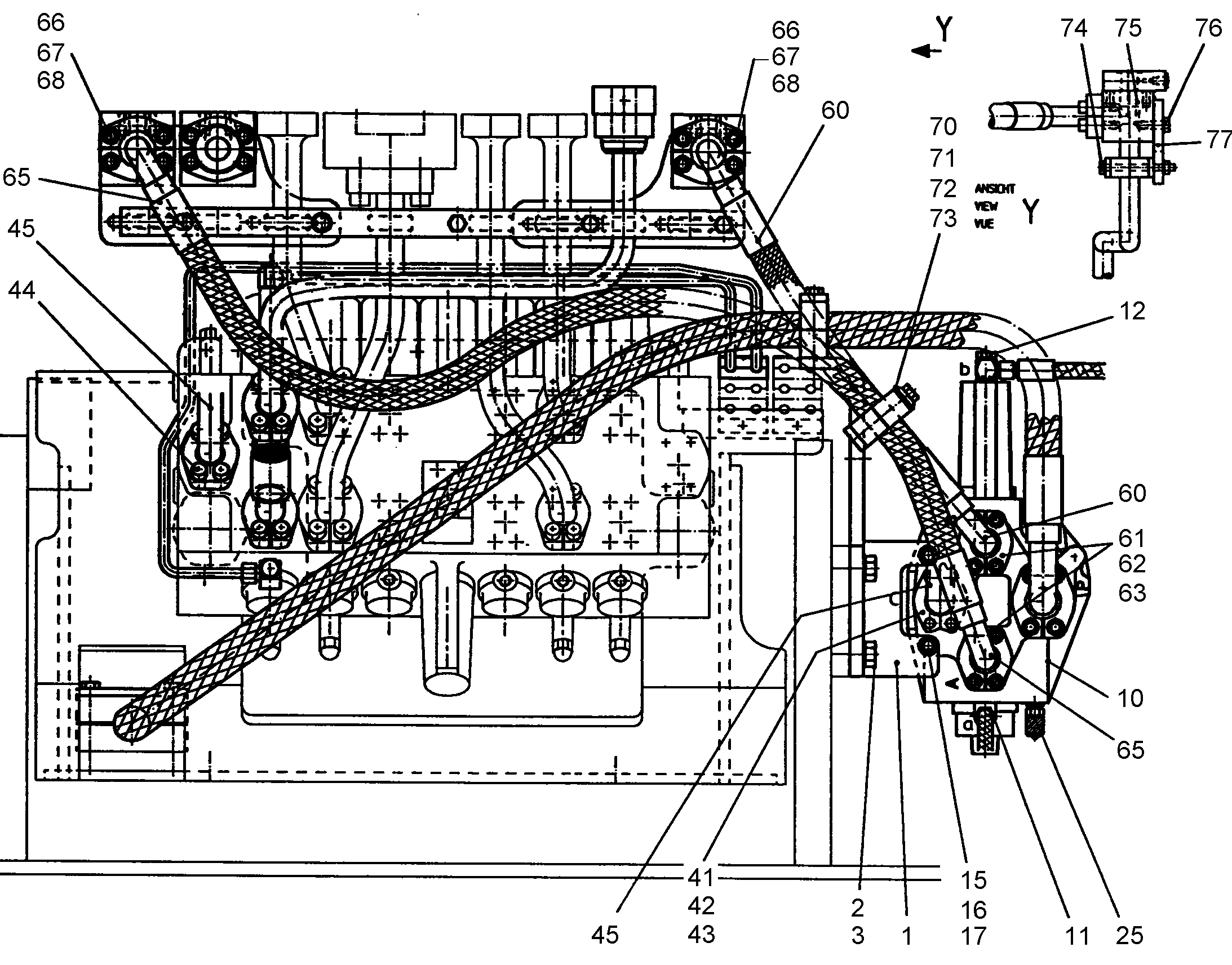 ШЛАНГ 20X1320 5611999 LIEBHERR