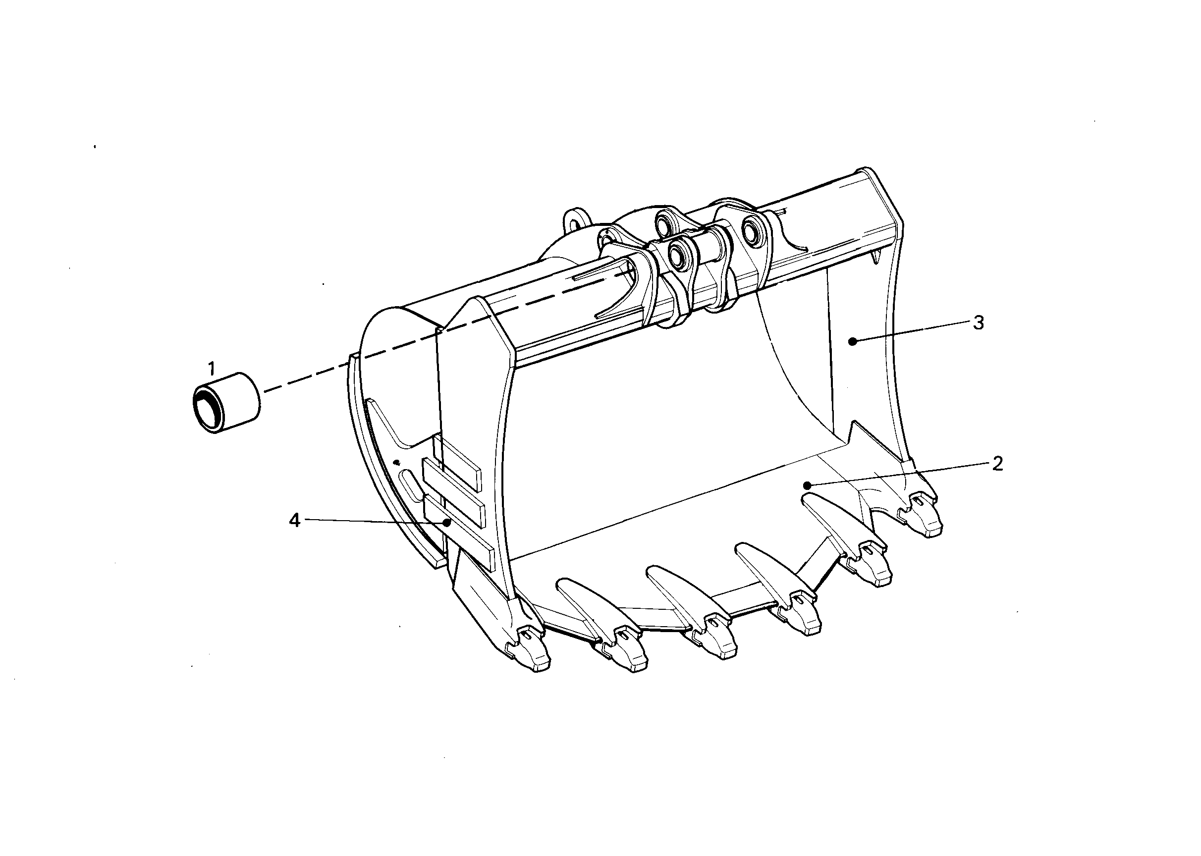 ЛОПАТА ОБРАТНАЯ 9384589 LIEBHERR