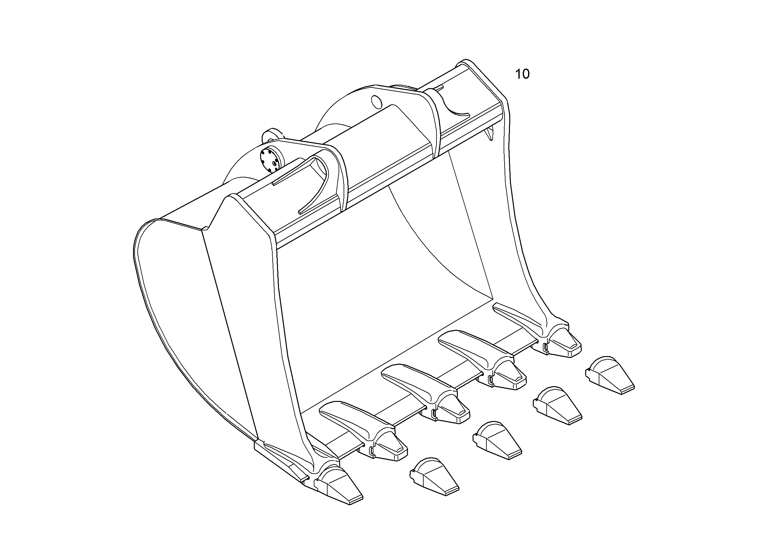 ЛОПАТА ОБРАТНАЯ 10049648 LIEBHERR