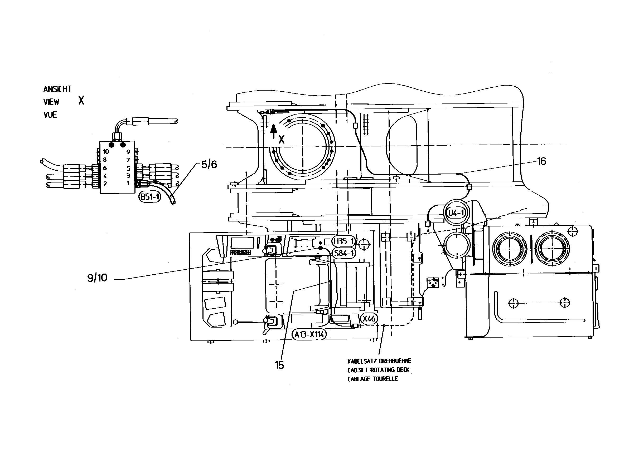 КАБЕЛЬ ЦЕНТРАЛИЗОВАННАЯ СМАЗКА 9766775 LIEBHERR