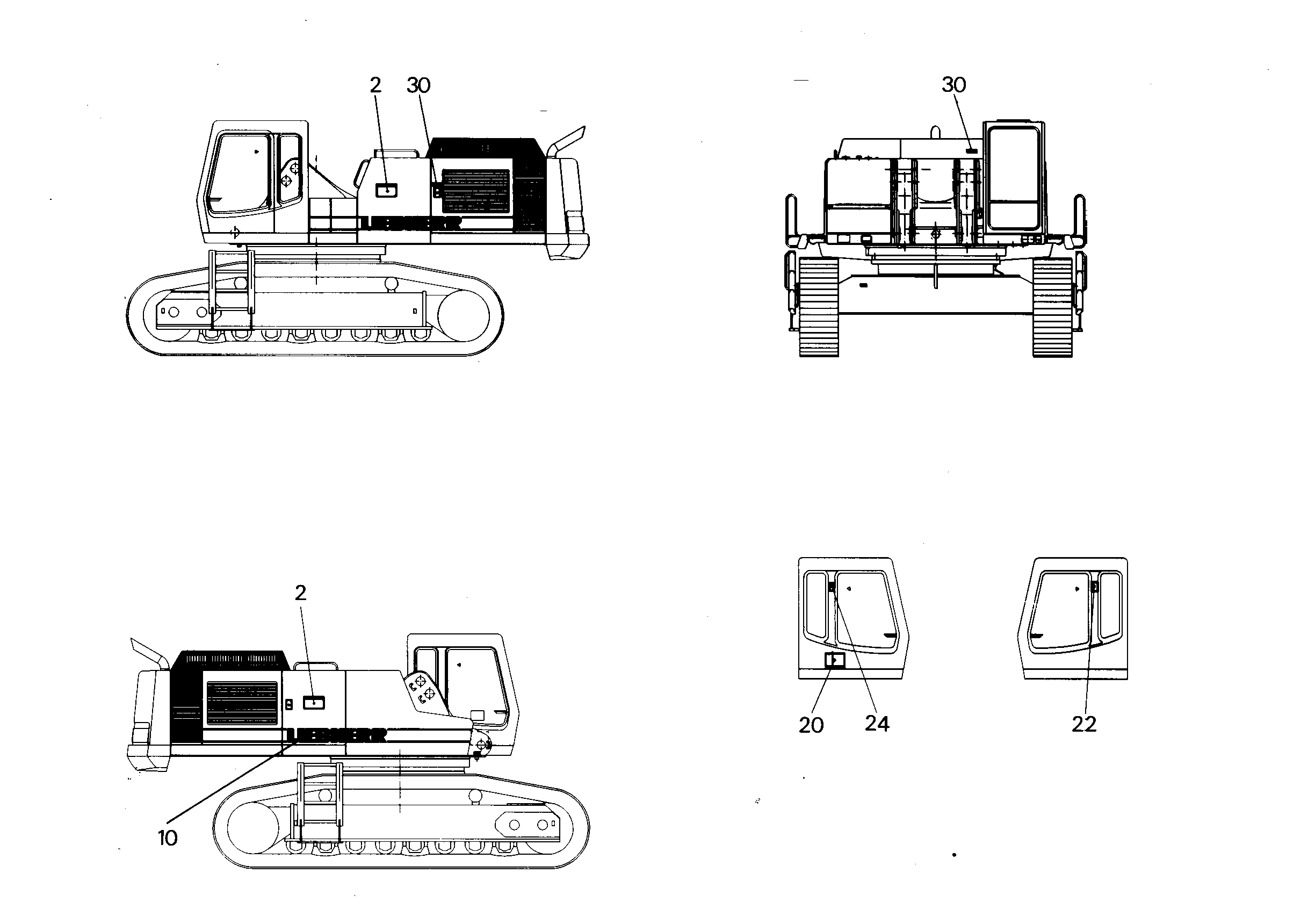 ПЛАН СМАЗКИ R 974 LI 290mmX200mm 7369037 LIEBHERR