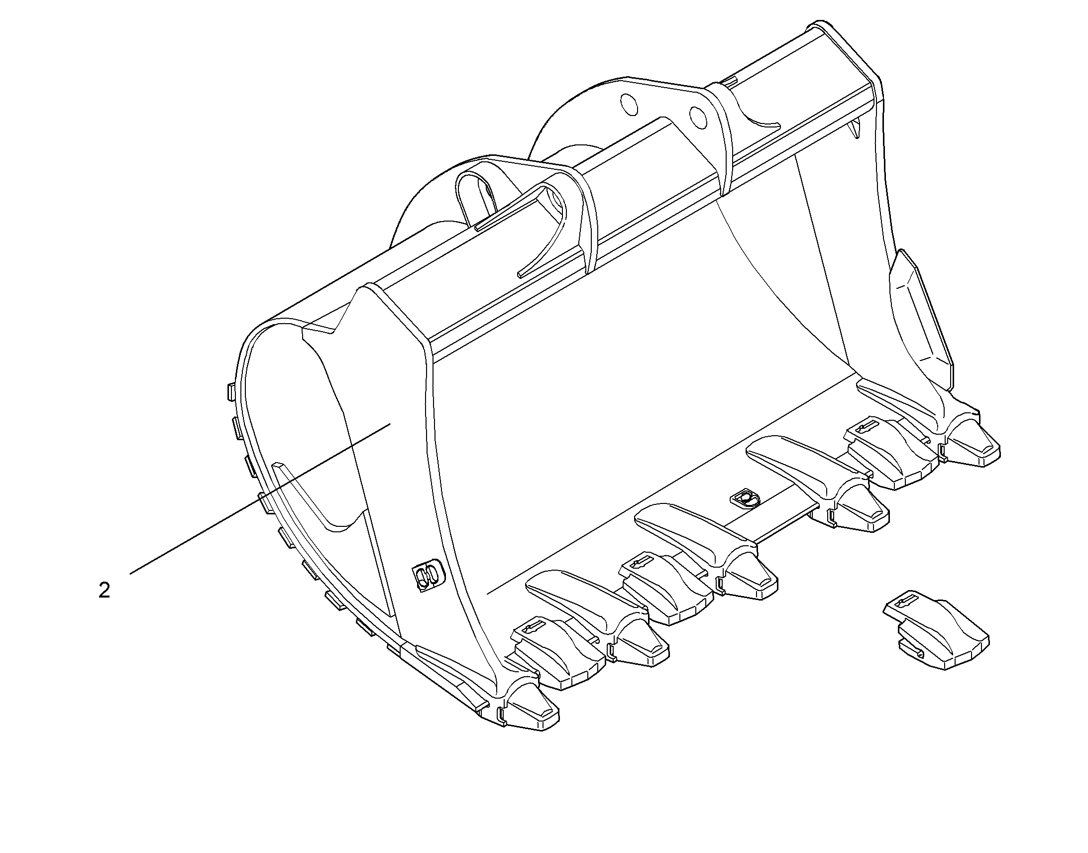 ЛОПАТА ОБРАТНАЯ HDV 10052679 LIEBHERR