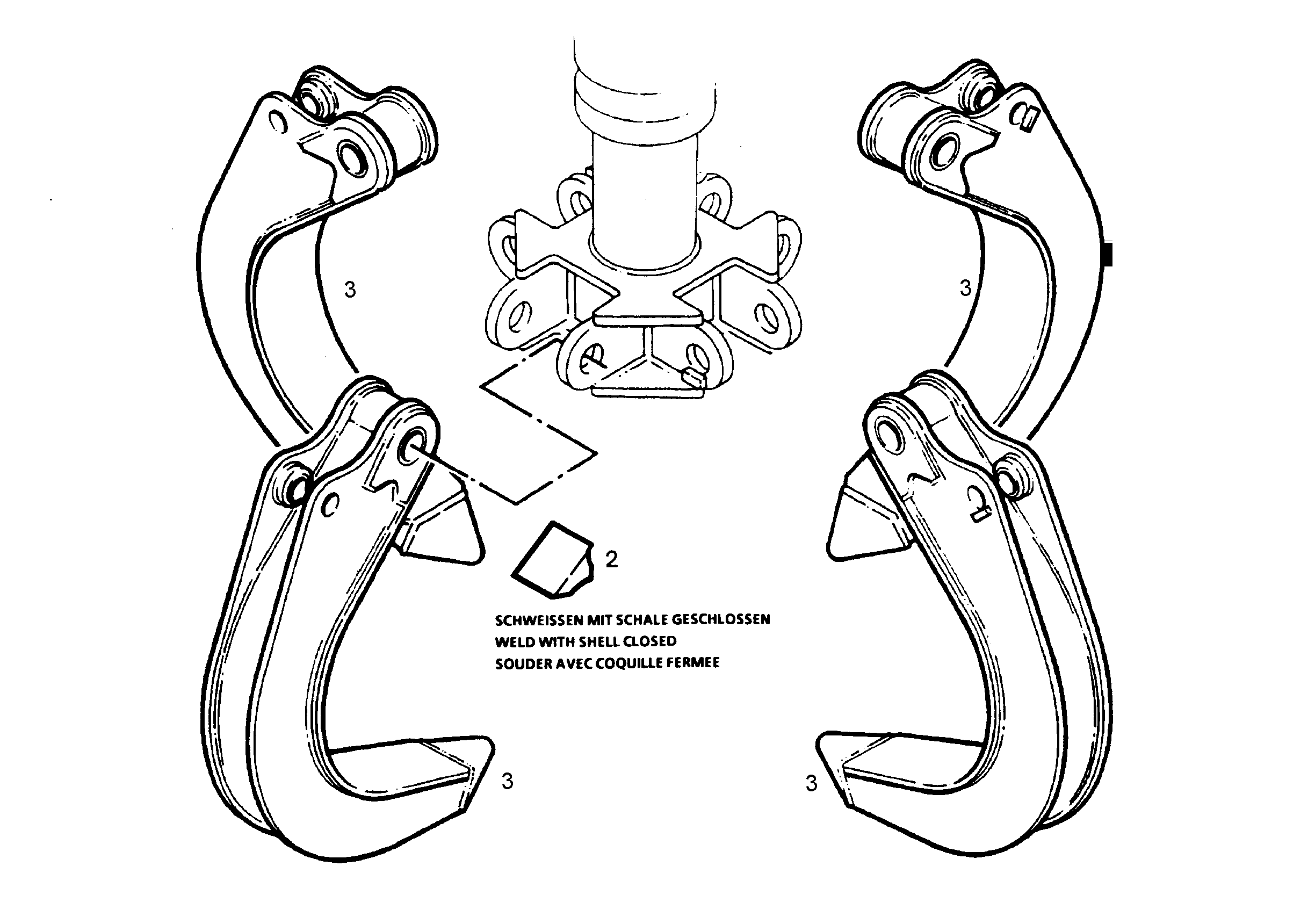 ЧАШКИ ОТКРЫТЫЕ HD 3050MM 1,20M3 9692153 LIEBHERR