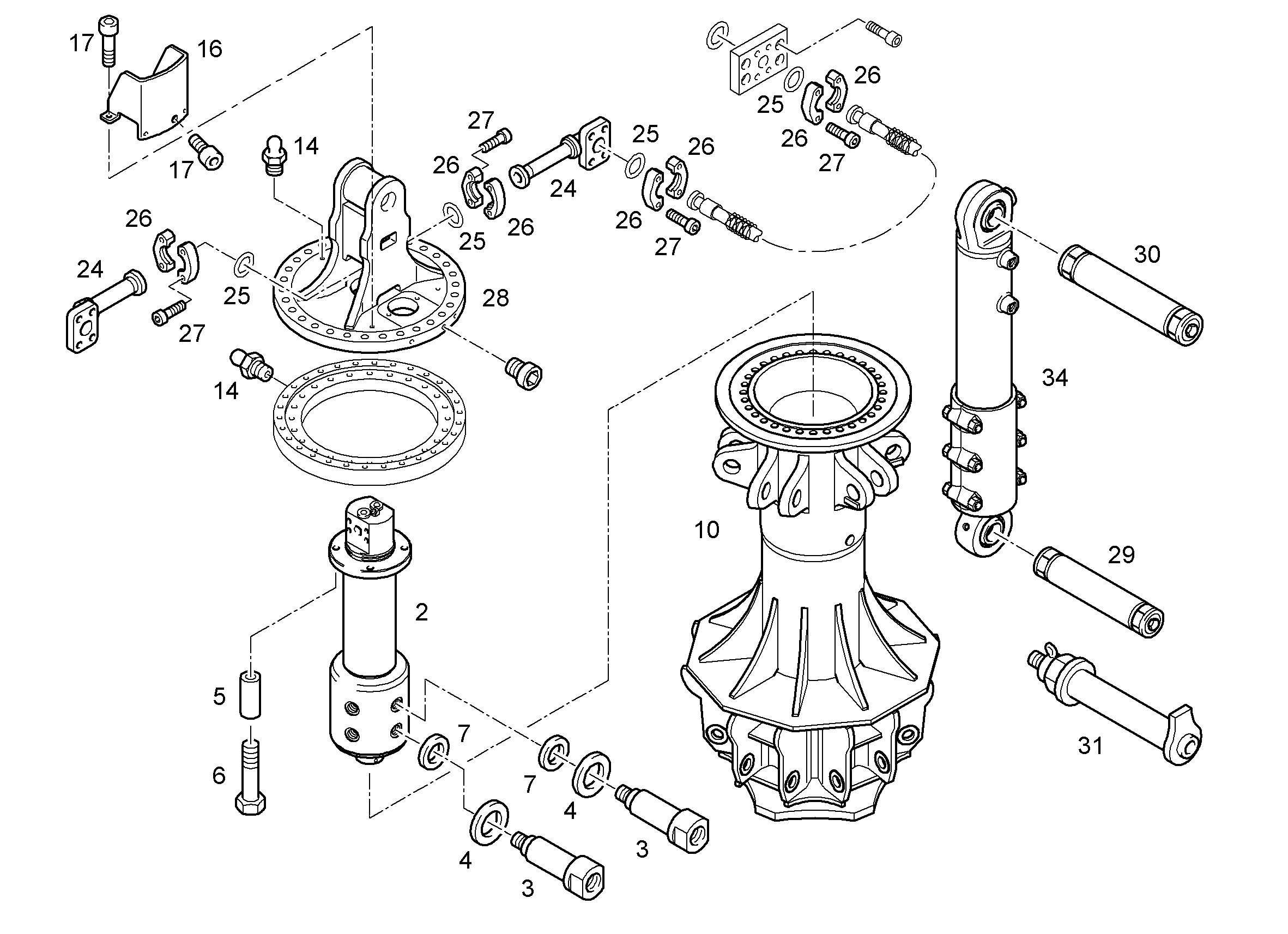 СОЕДИНЕНИЕ ПОВОРОТНОЕ 5615535 LIEBHERR