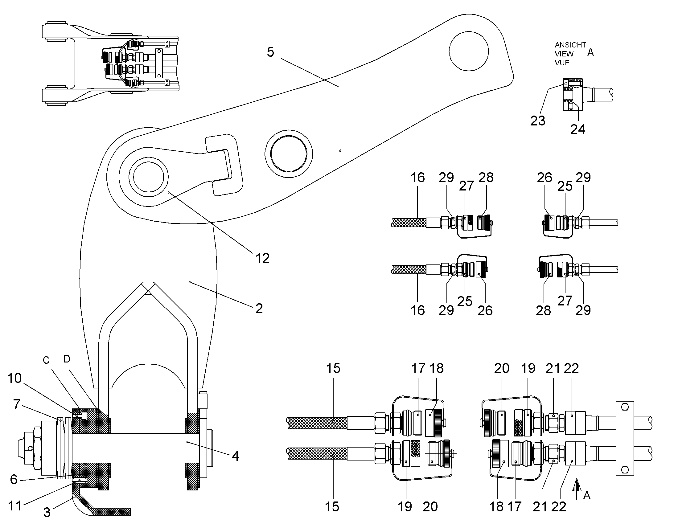 ШЛАНГ 12X1800 7615978 LIEBHERR