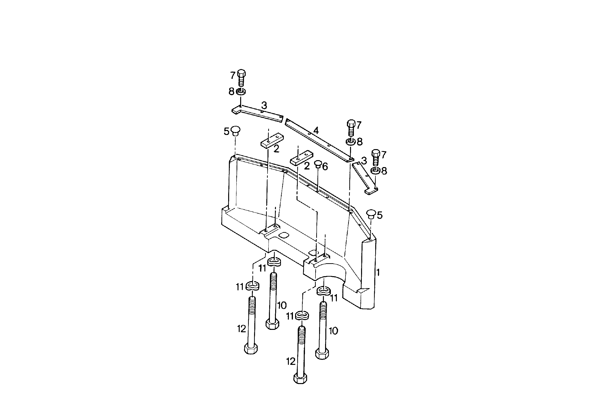 НИЖН.КРЫШКА УСИЛ.ПОВ.ПЛАТФОРМЫ GPN 610 26,2-29,5/27,8-31,1 GE 7362426 LIEBHERR