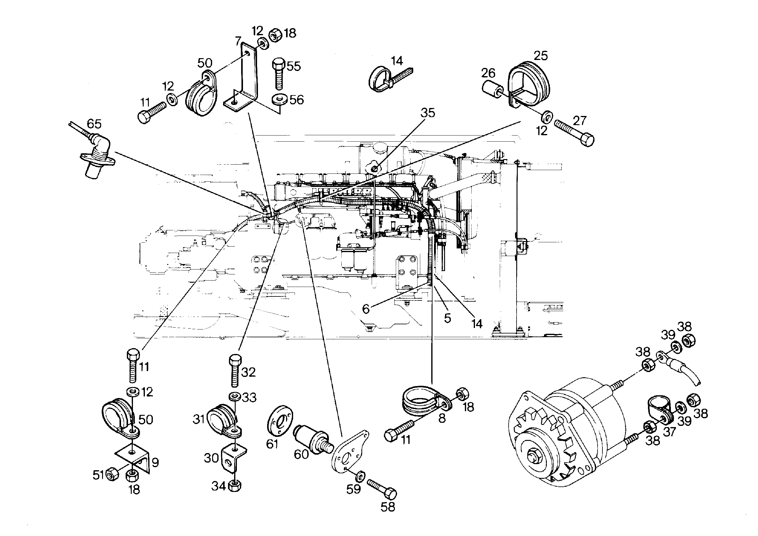 ШЕСТИГРАННАЯ ГАЙКА M16 4117033 LIEBHERR