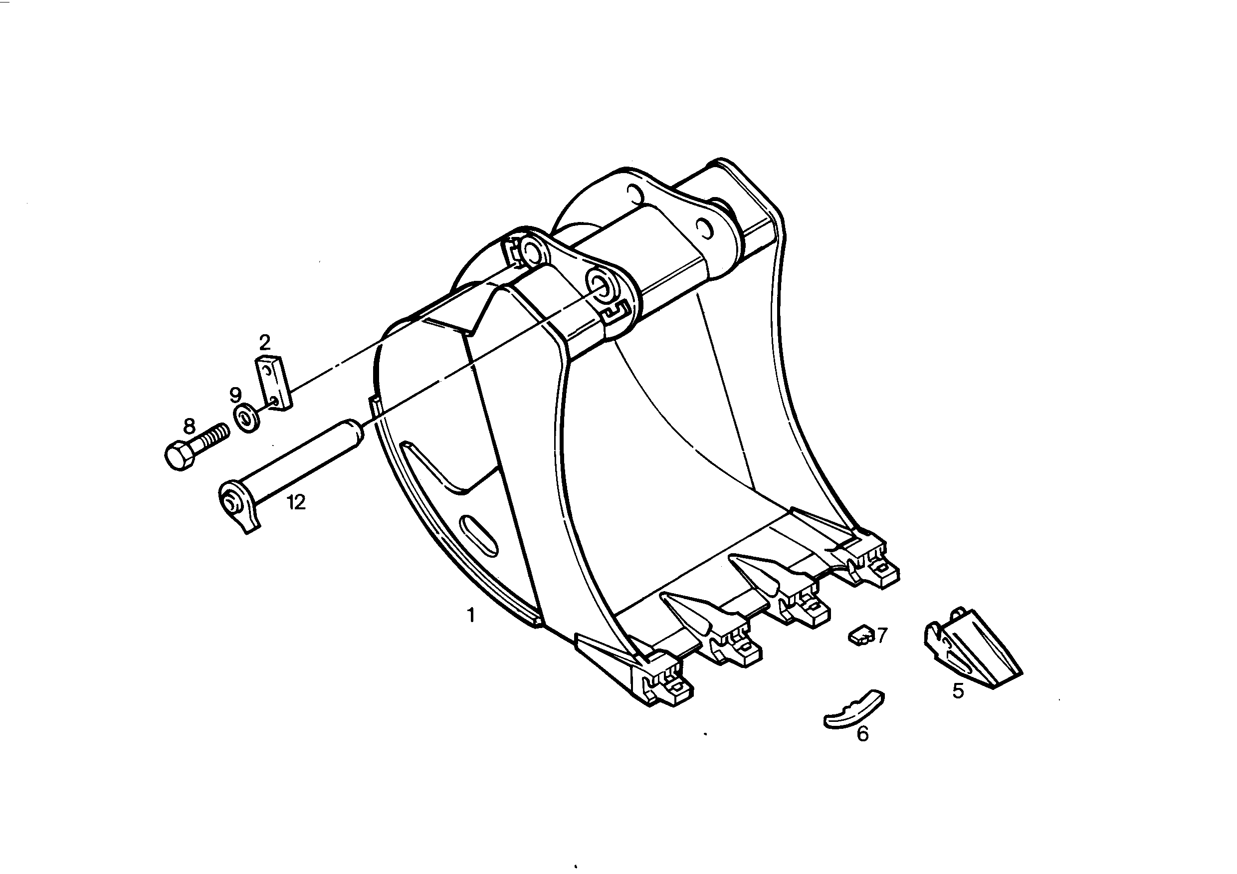 ЛОПАТА ОБРАТНАЯ HD 9382493 LIEBHERR