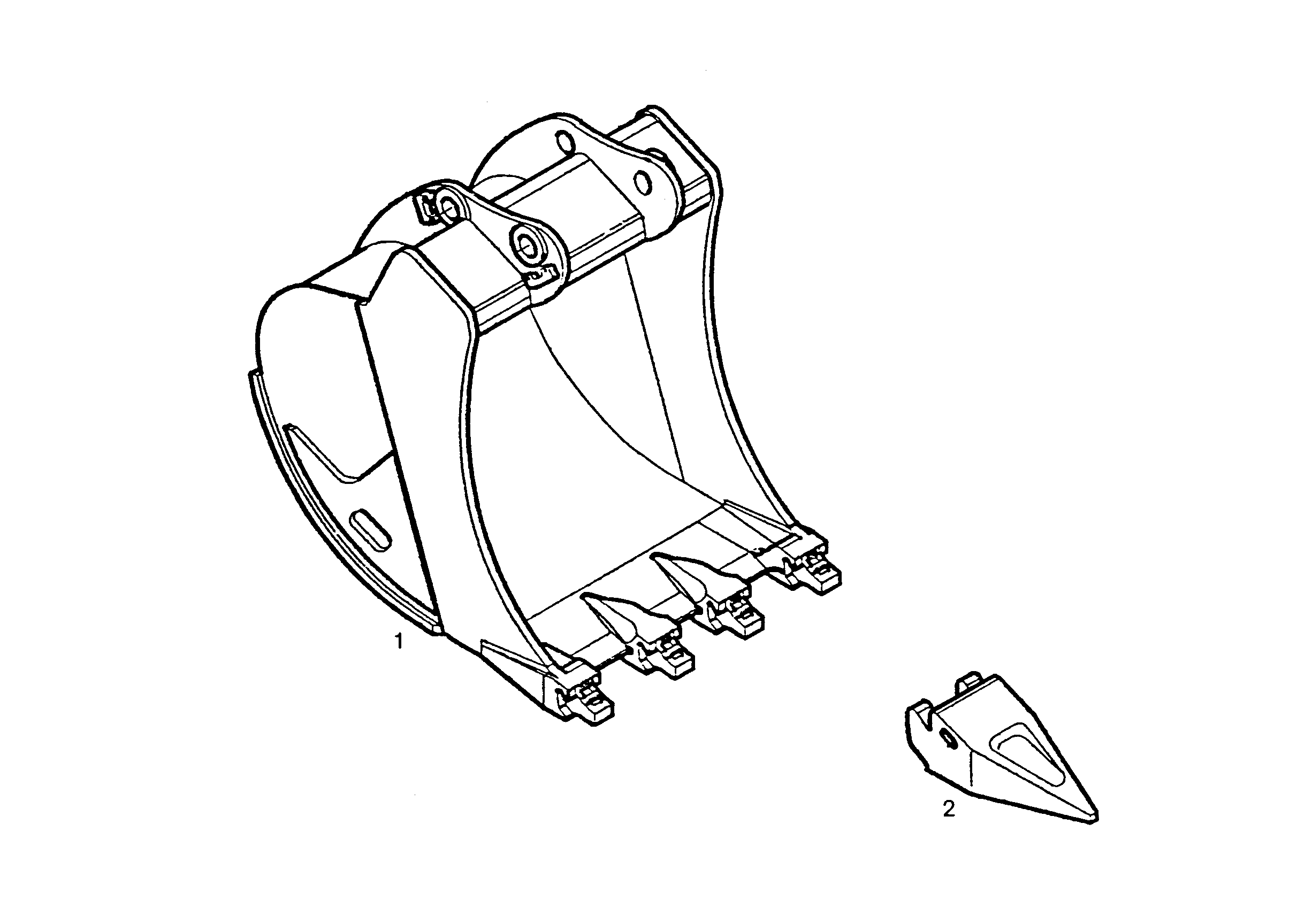 ЛОПАТА ОБРАТНАЯ HD 1200mm 1,2m³ 9380329 LIEBHERR
