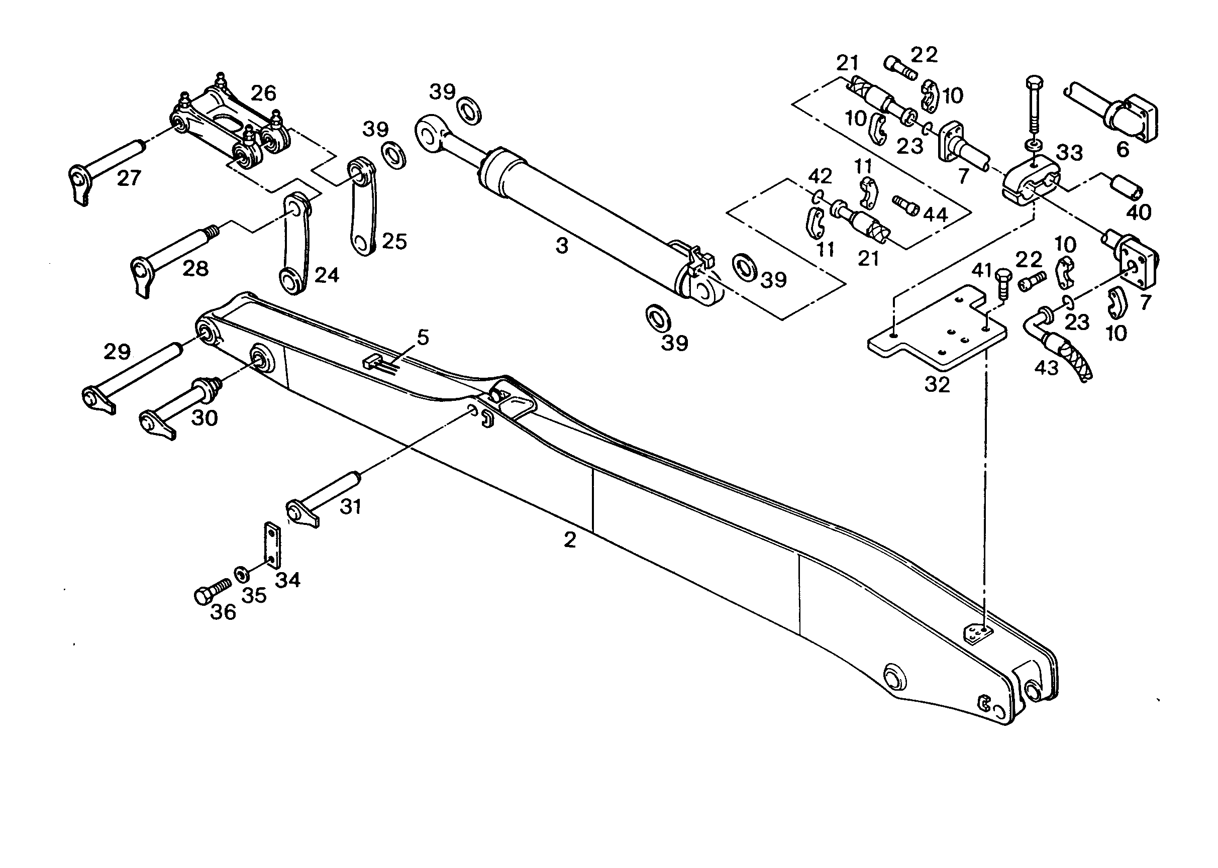БОЛТ 80X570X525 9764879 LIEBHERR