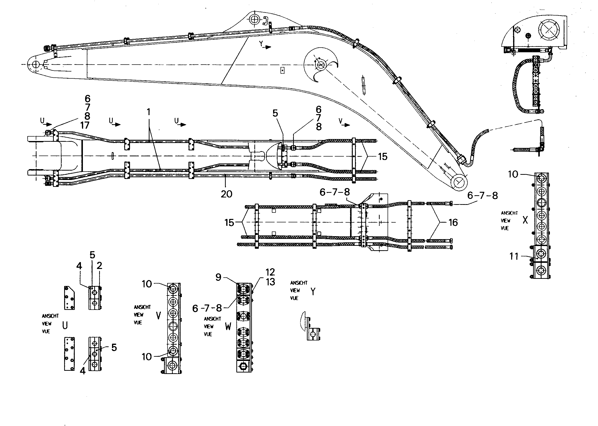 ЛИНИЯ ДОПОЛНИТЕЛЬНАЯ ОБР. ЛЕВ. 9681504 LIEBHERR