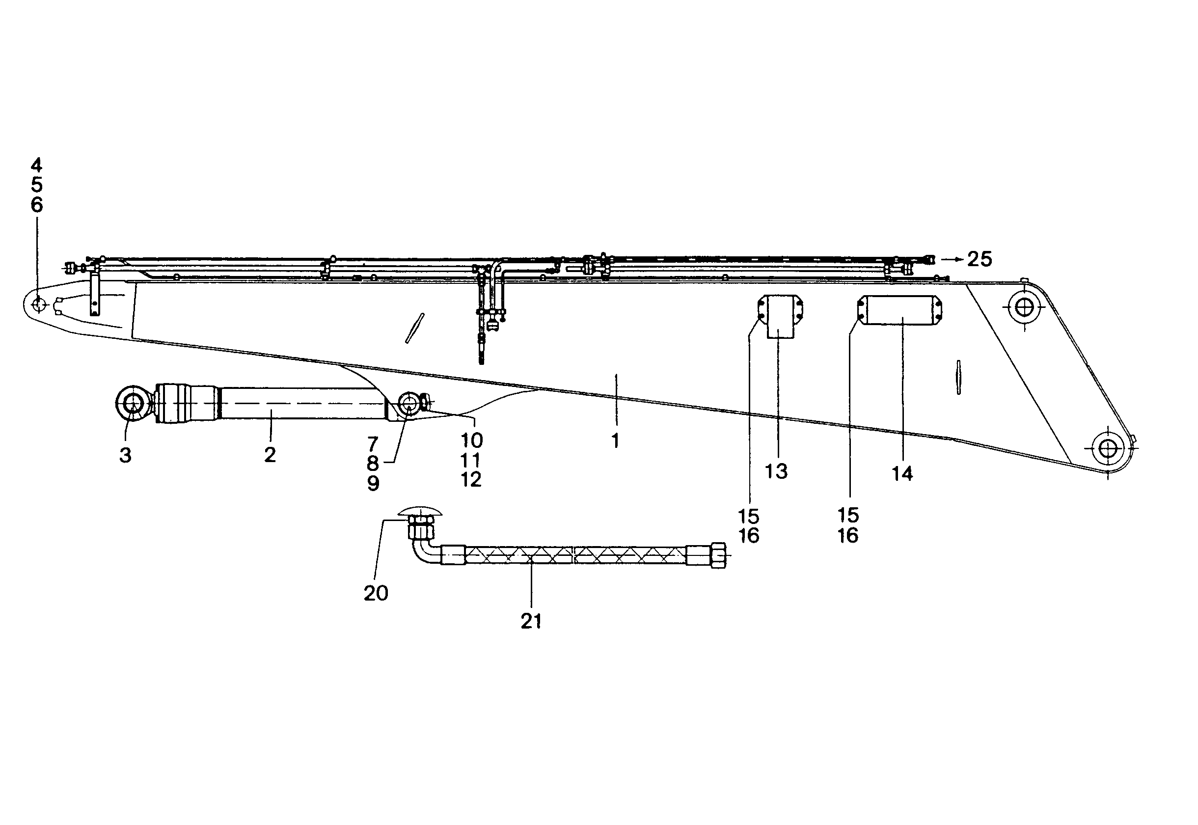 ПАЛЕЦ В СБОРЕ 95X445X400 9681658 LIEBHERR