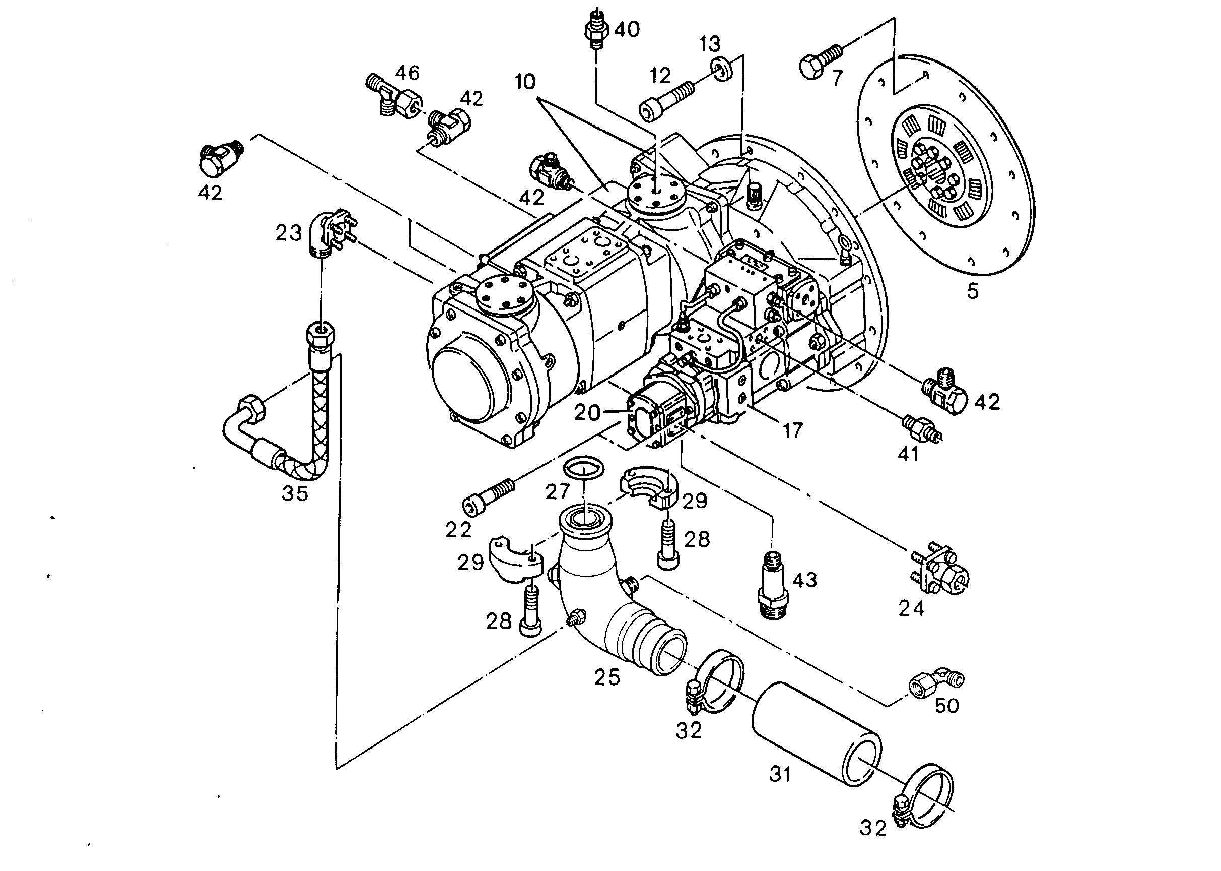 ГИДРОНАСОС A4V 56cm³/U 5611643 LIEBHERR