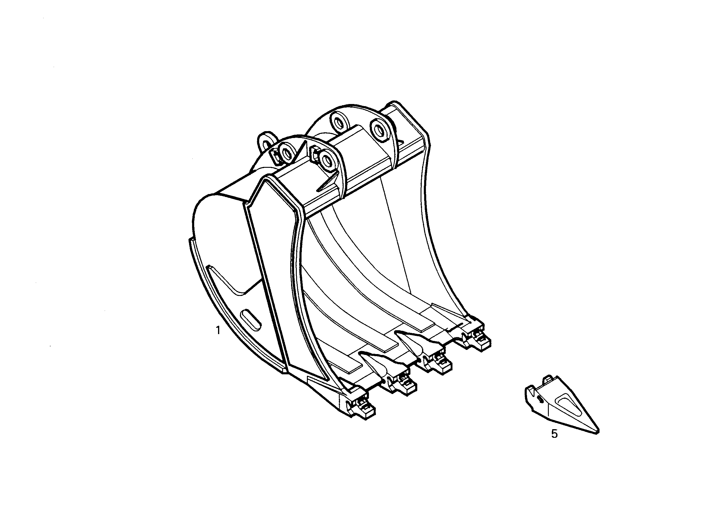 ЛОПАТА ОБРАТНАЯ HD 9768025 LIEBHERR