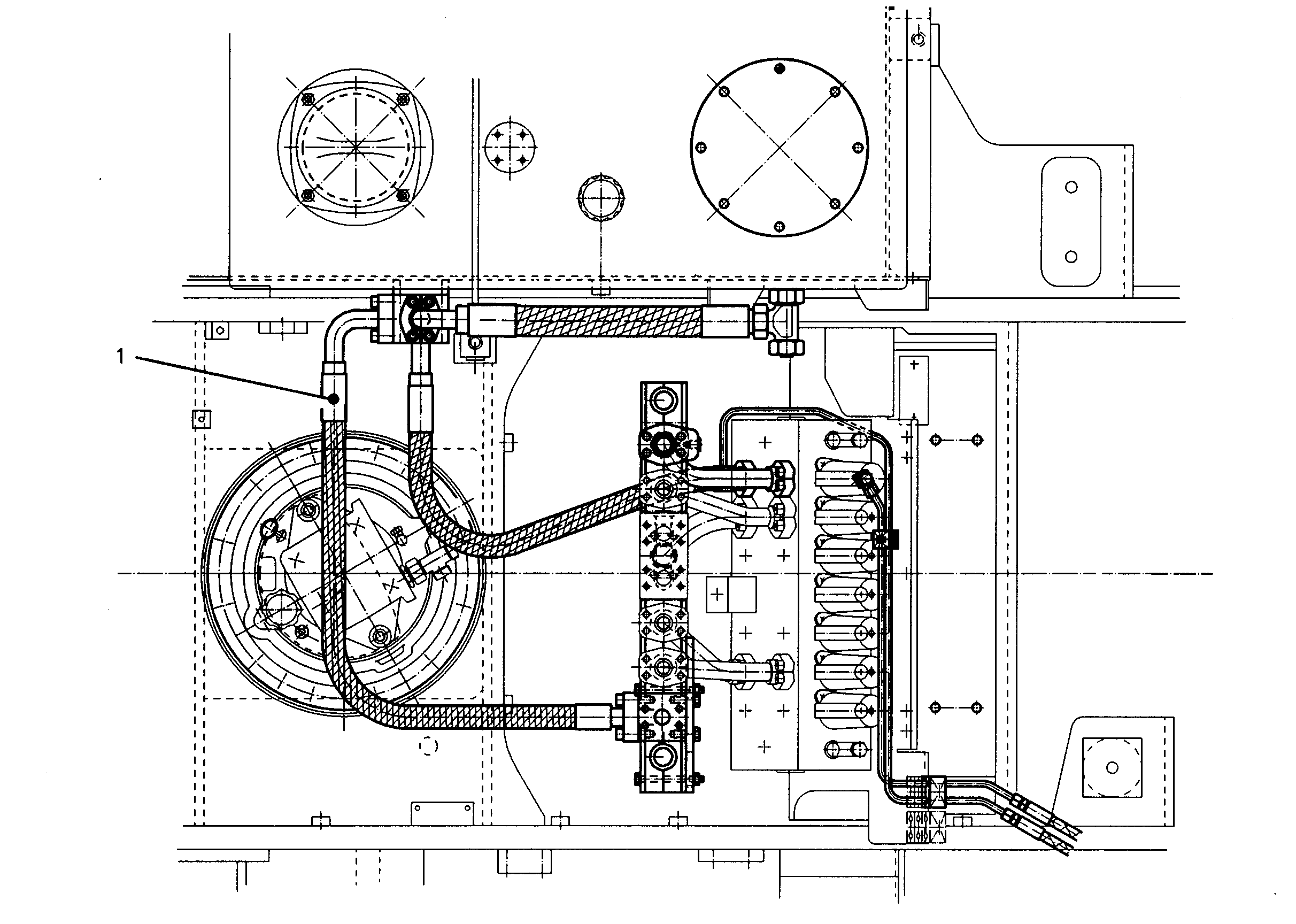 ДООБОРУДОВАНИЕ ШАССИ AHS11 9767921 LIEBHERR