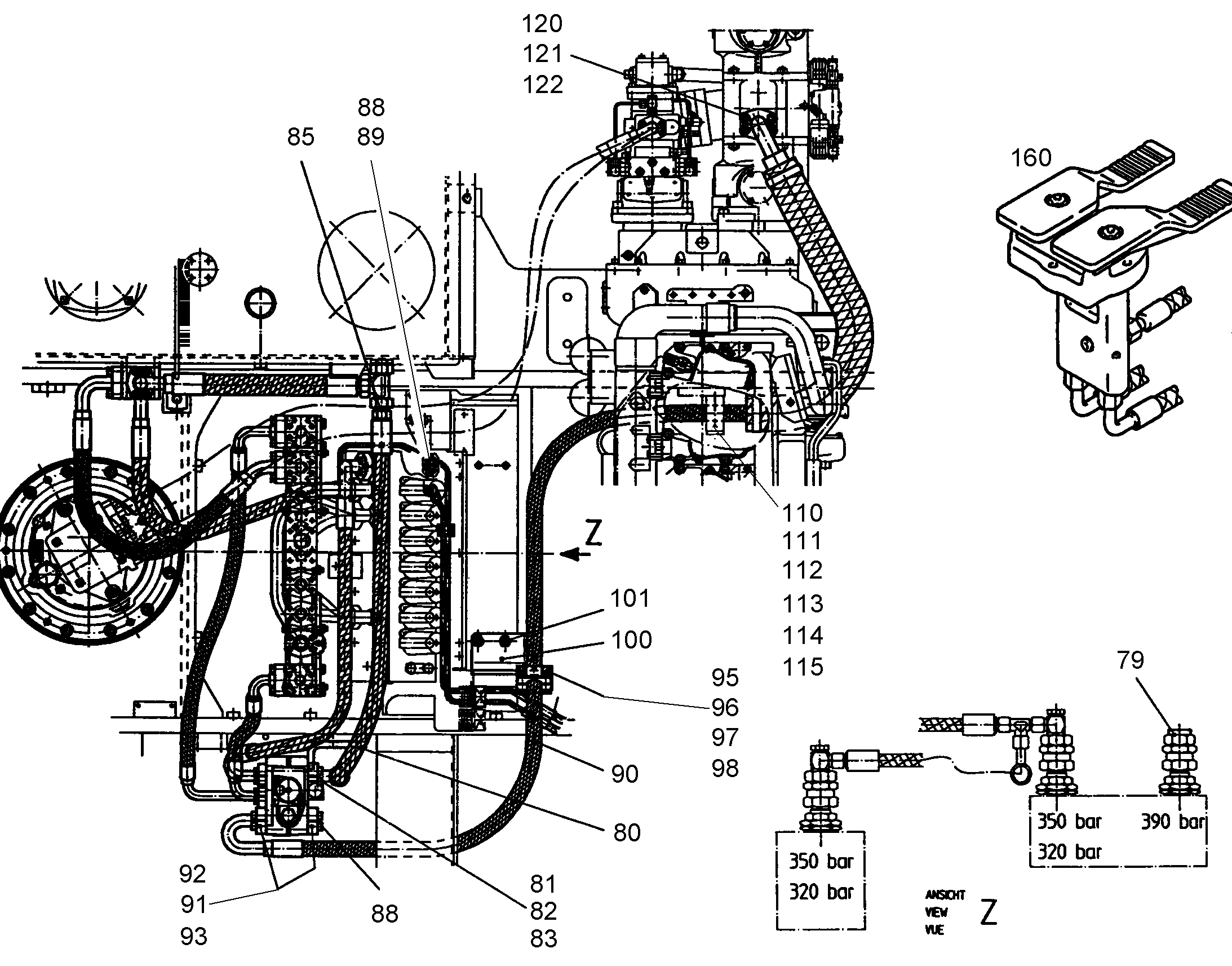 ШЛАНГ 25X3680 5612319 LIEBHERR