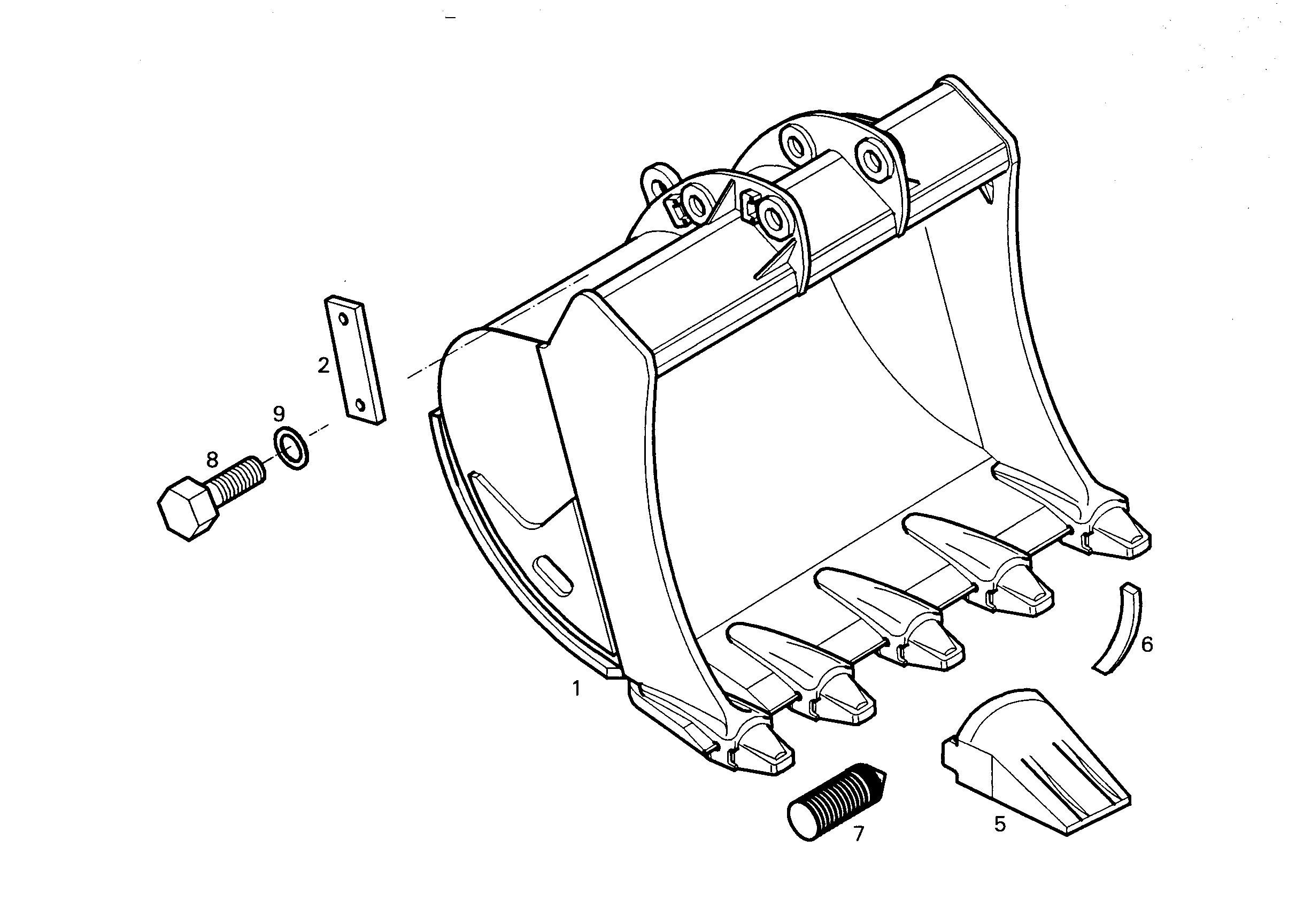ЛОПАТА ОБРАТНАЯ HD 9682859 LIEBHERR