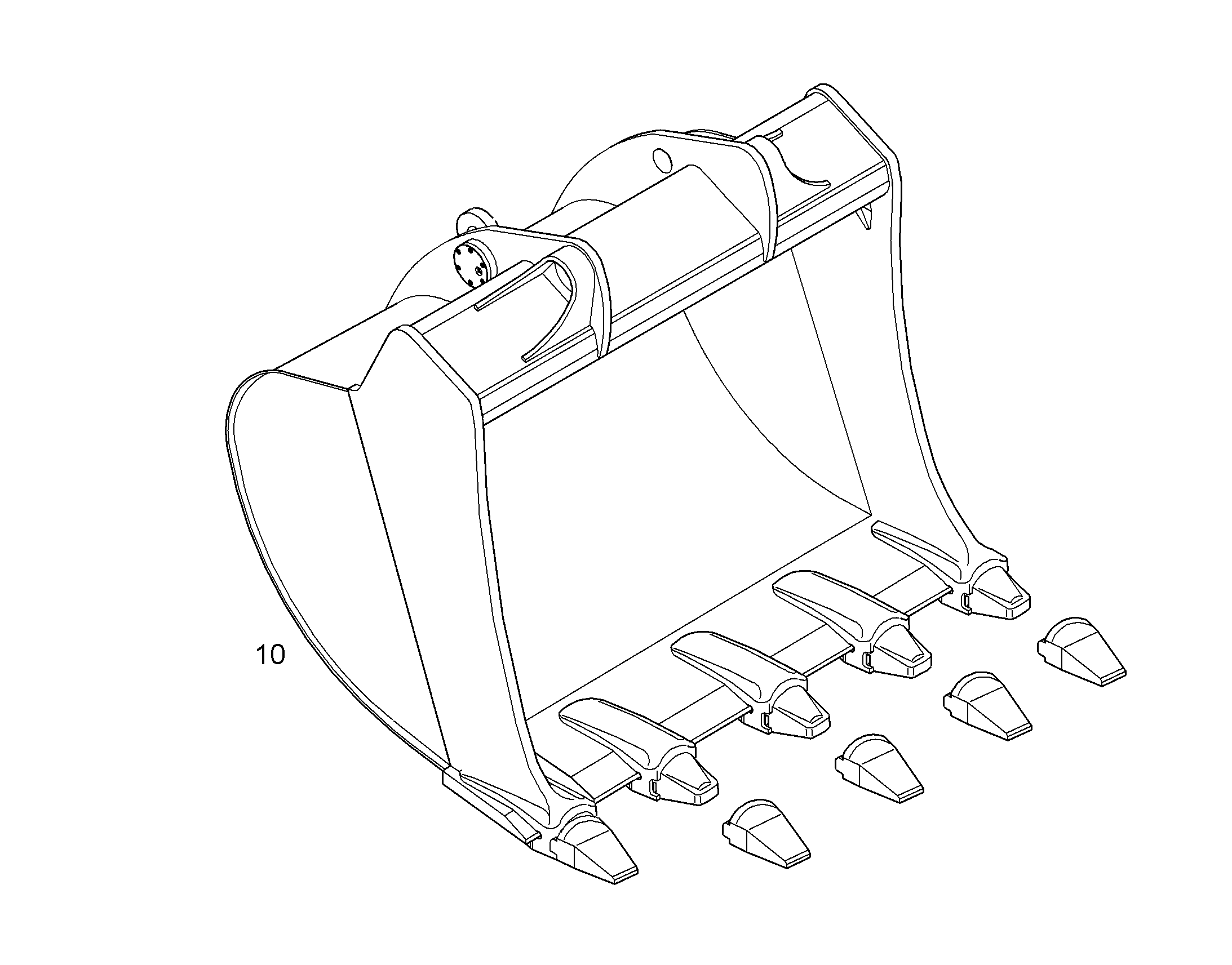 ЛОПАТА ОБРАТНАЯ 10049728 LIEBHERR