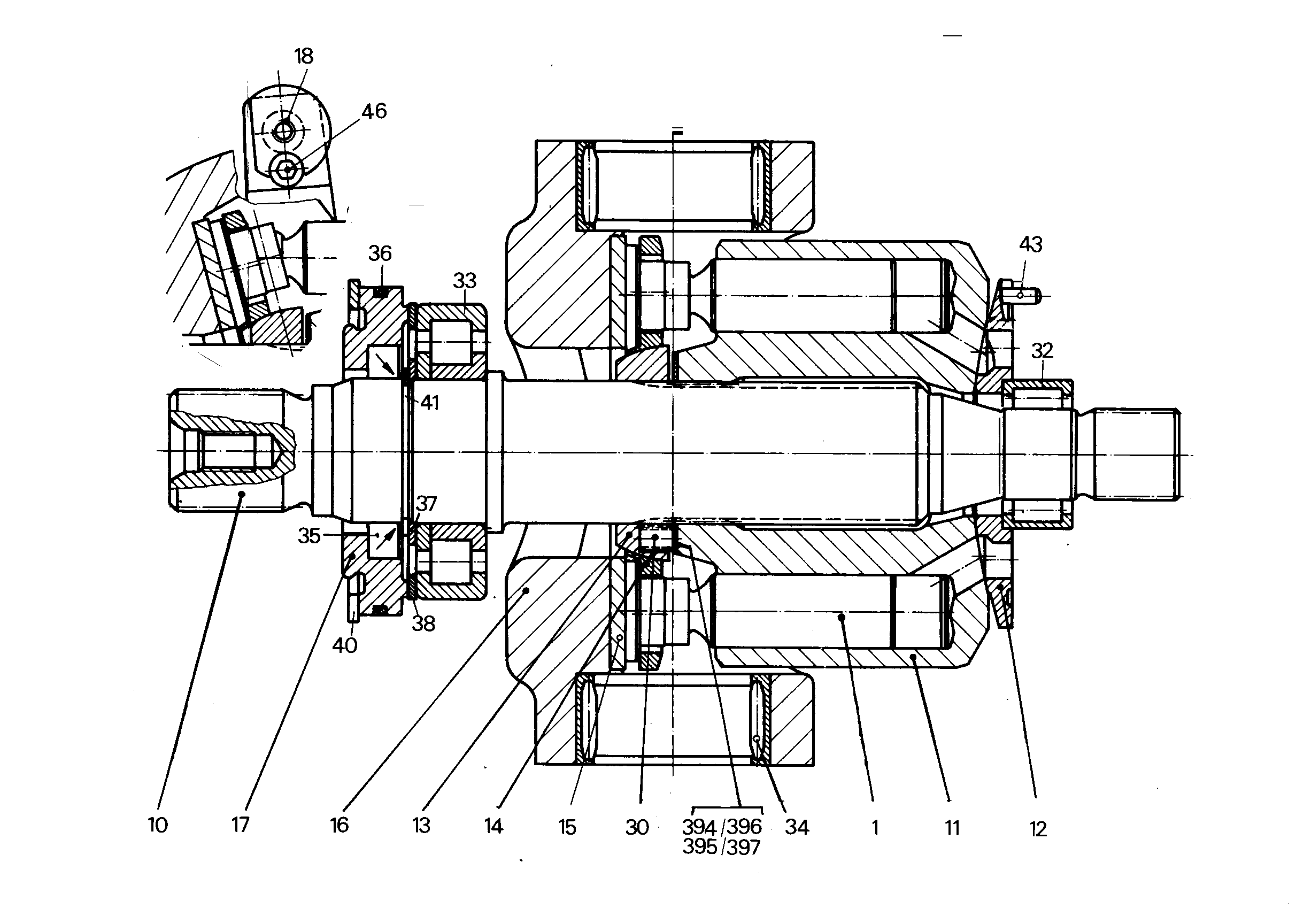 ВАЛ ПРИВОДНОЙ NG 045 9265491 LIEBHERR