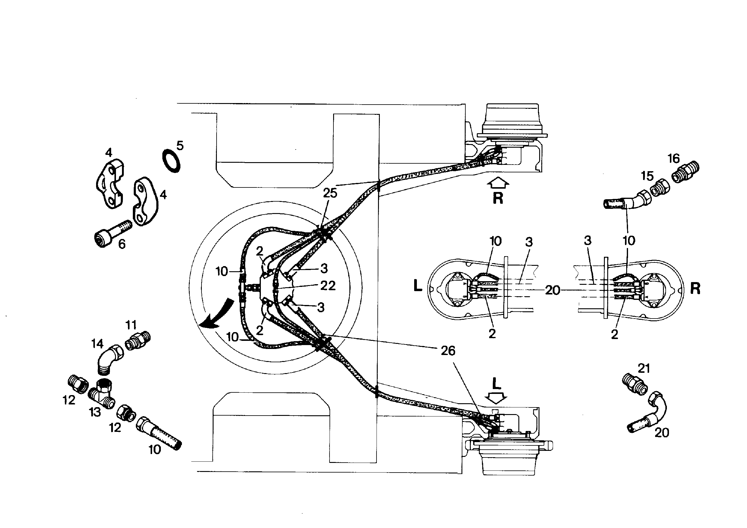 ШЛАНГ 25X2600 5607838 LIEBHERR