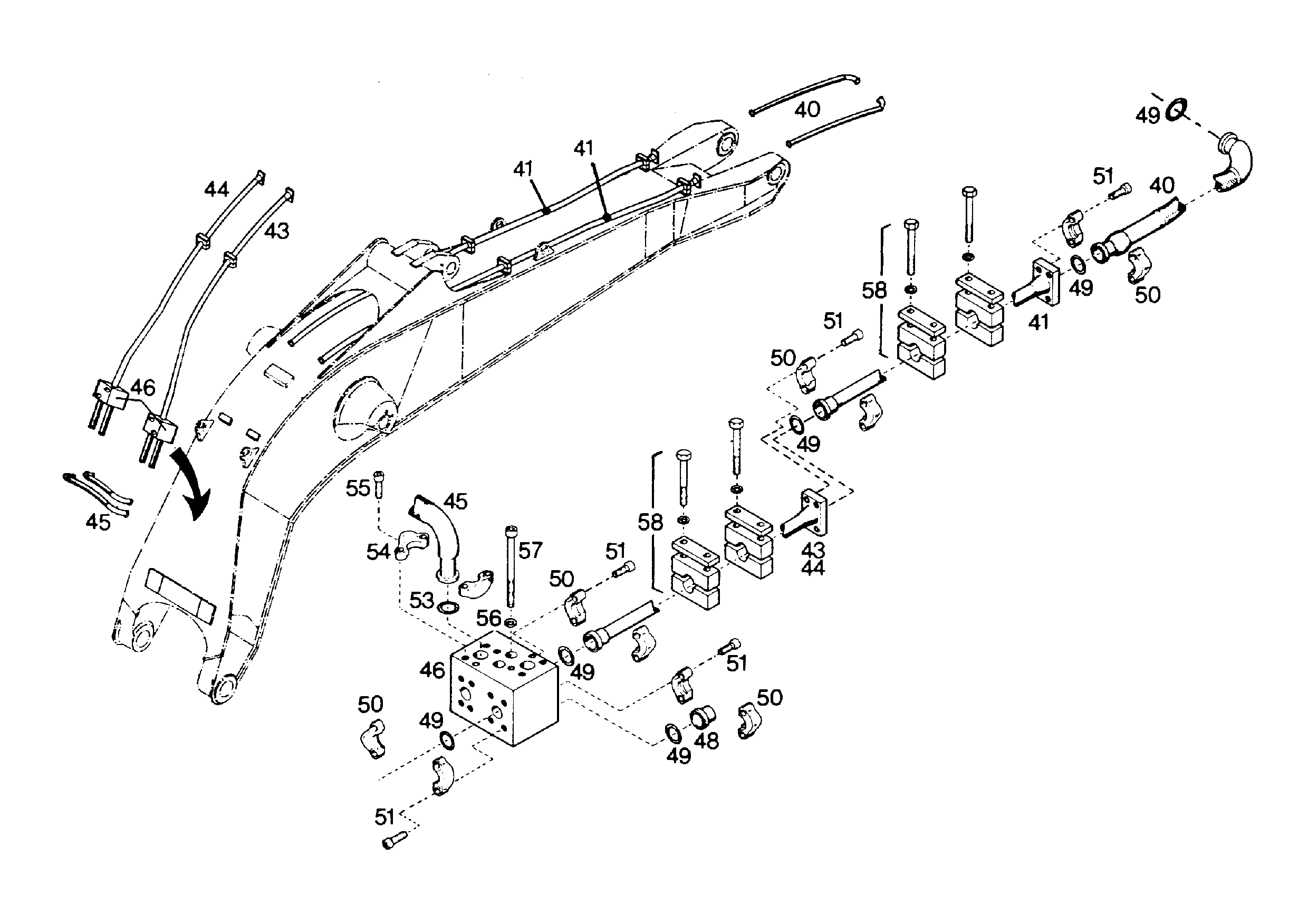 ШЛАНГ 25X530 5604281 LIEBHERR