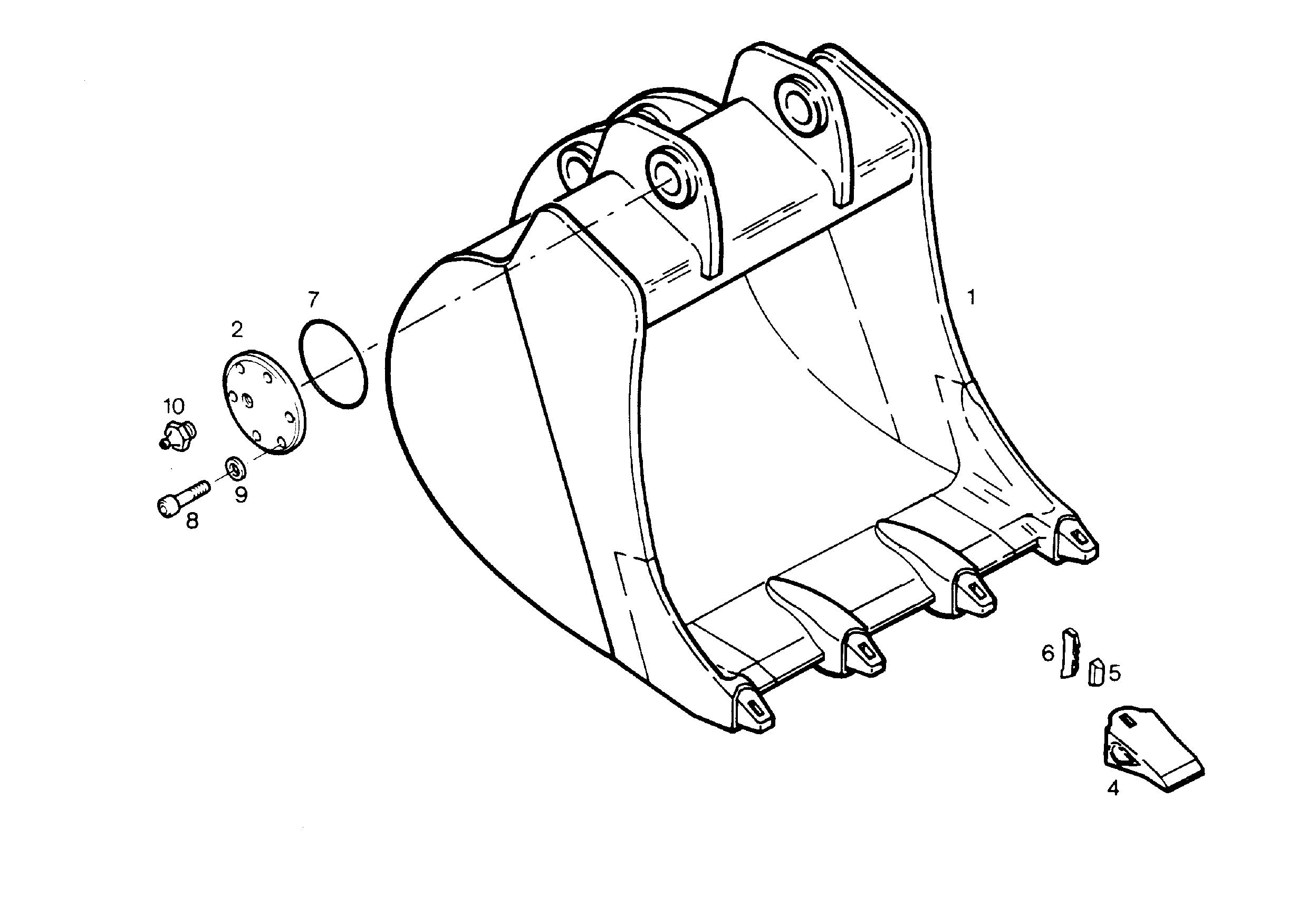 ЛОПАТА ОБРАТНАЯ 9352411 LIEBHERR