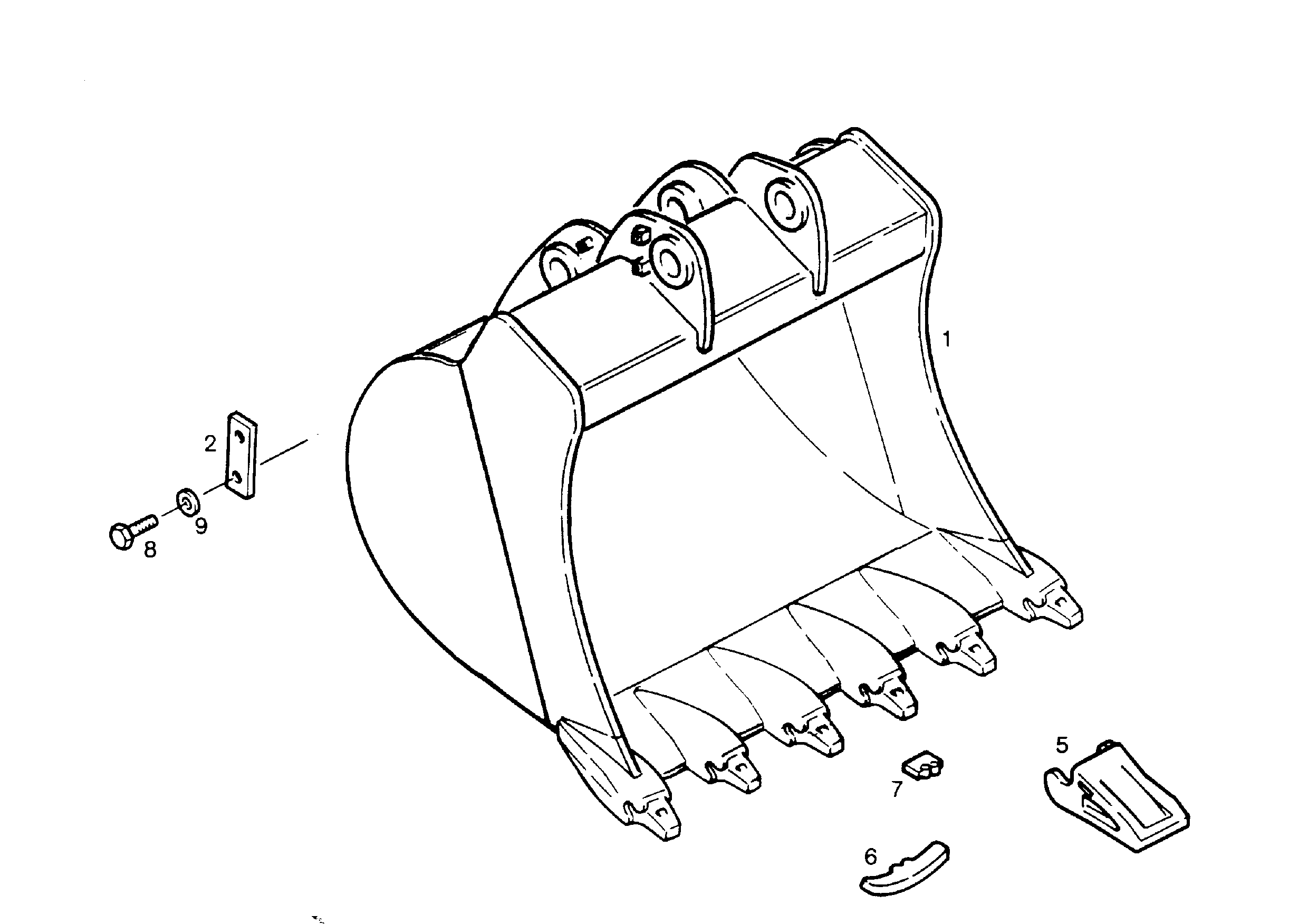 ЛОПАТА ОБРАТНАЯ 9366287 LIEBHERR
