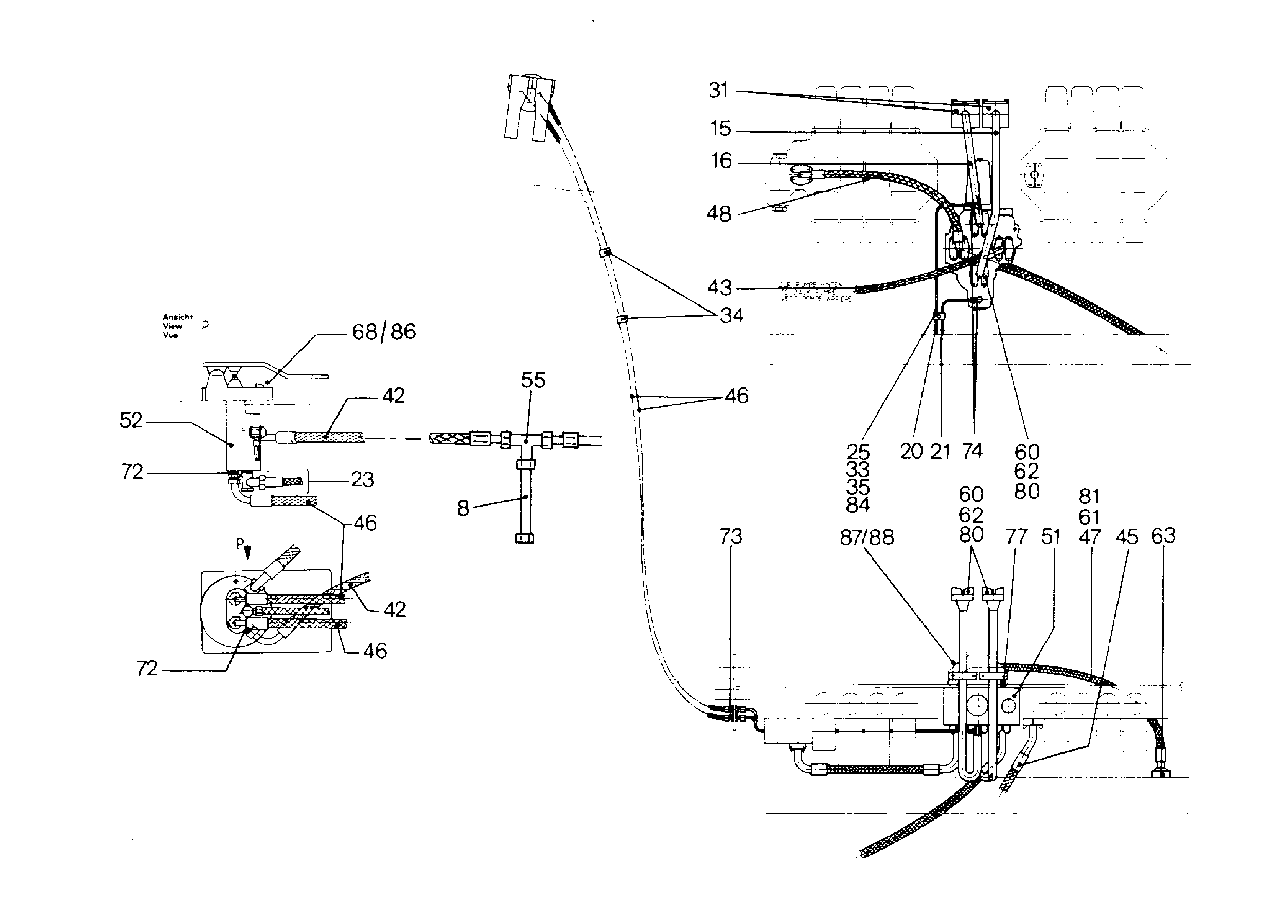 ШЛАНГ 25X2300 5605166 LIEBHERR
