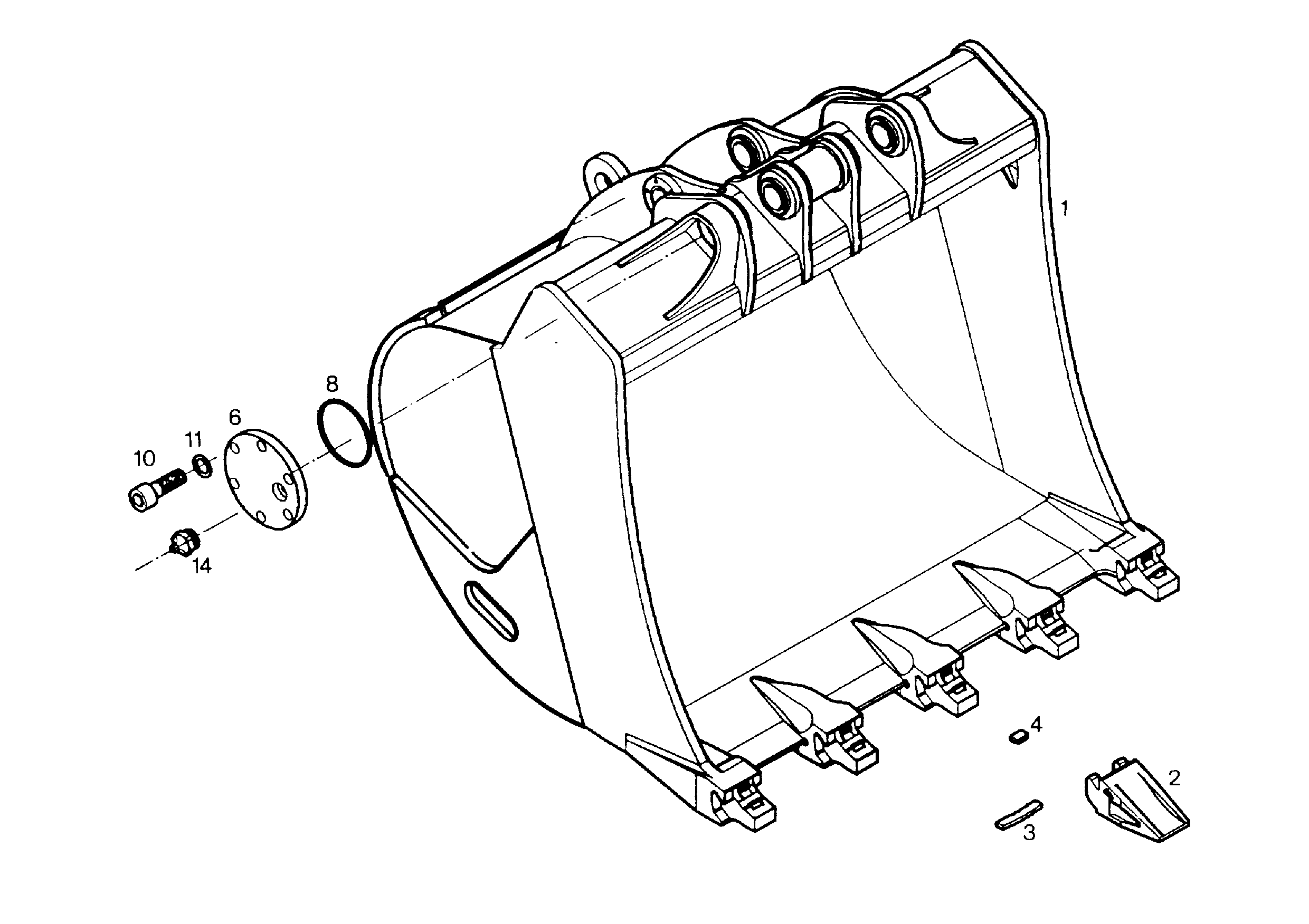 ЛОПАТА ОБРАТНАЯ HD 9753620 LIEBHERR