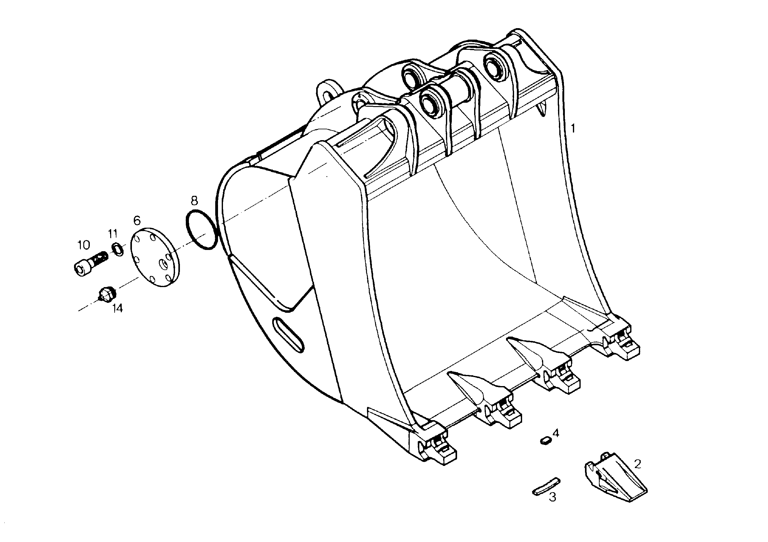 ЛОПАТА ОБРАТНАЯ HD 9753988 LIEBHERR