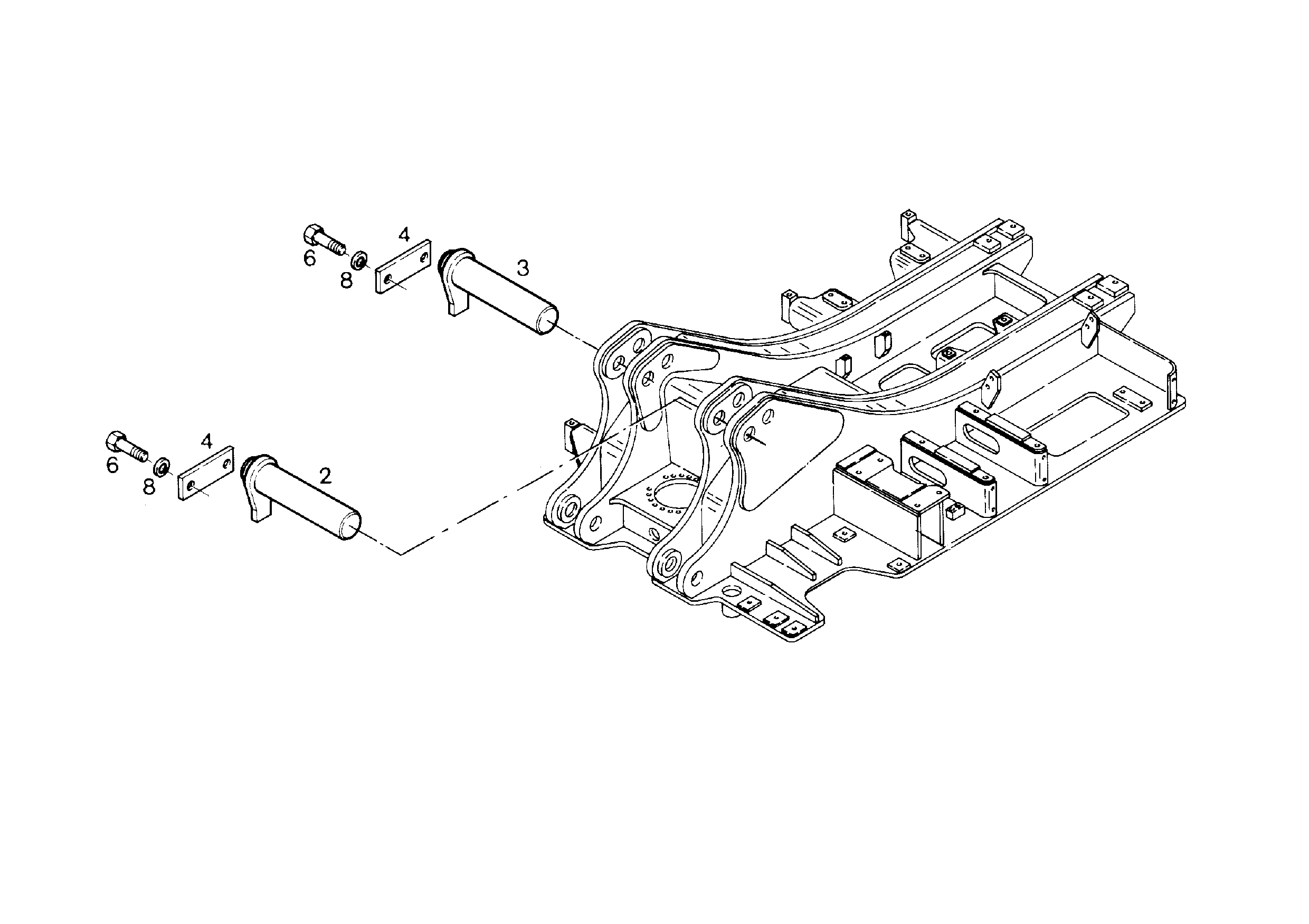 БОЛТ 120X368X318 9374831 LIEBHERR