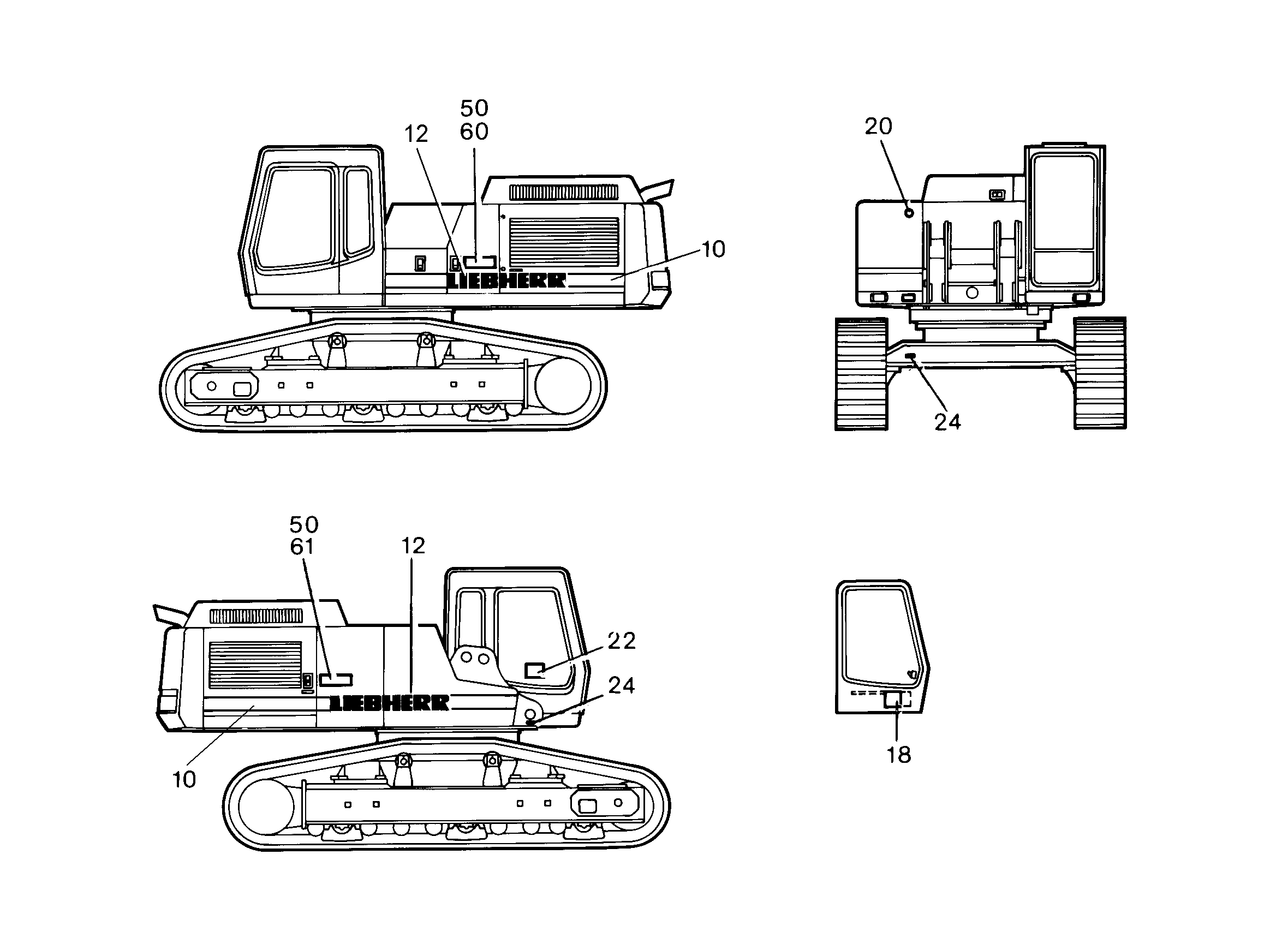 НАКЛЕЙКА 1750mmX185mm 9378741 LIEBHERR